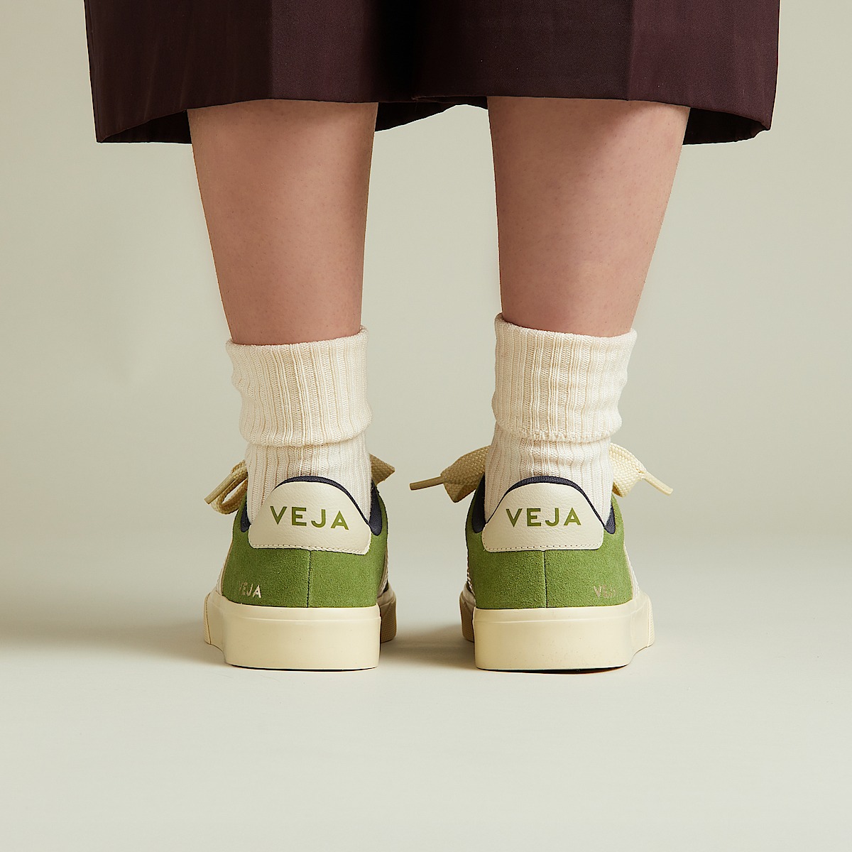 veja sneakers campo suede green CP0320525