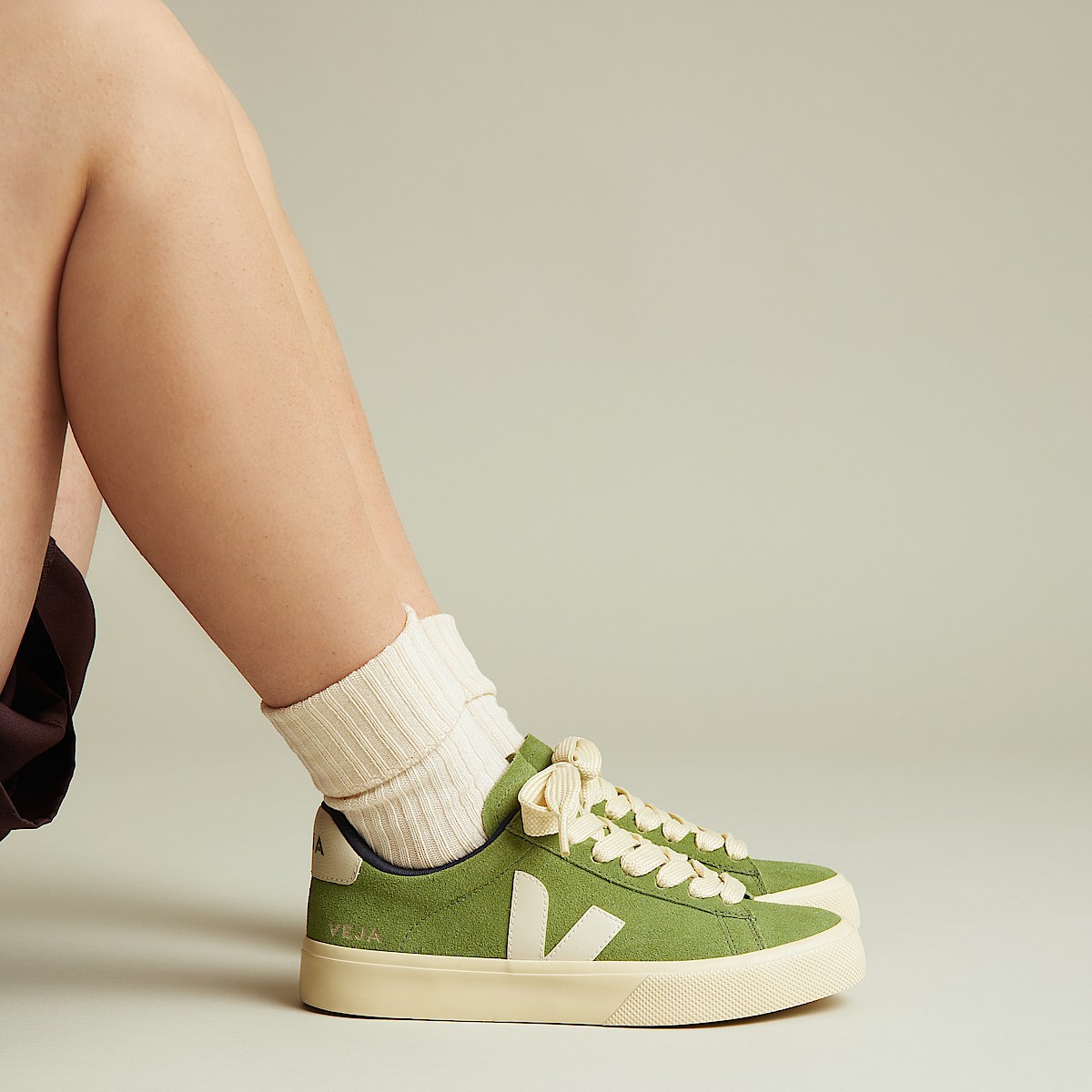 veja sneakers campo suede green CP0320525