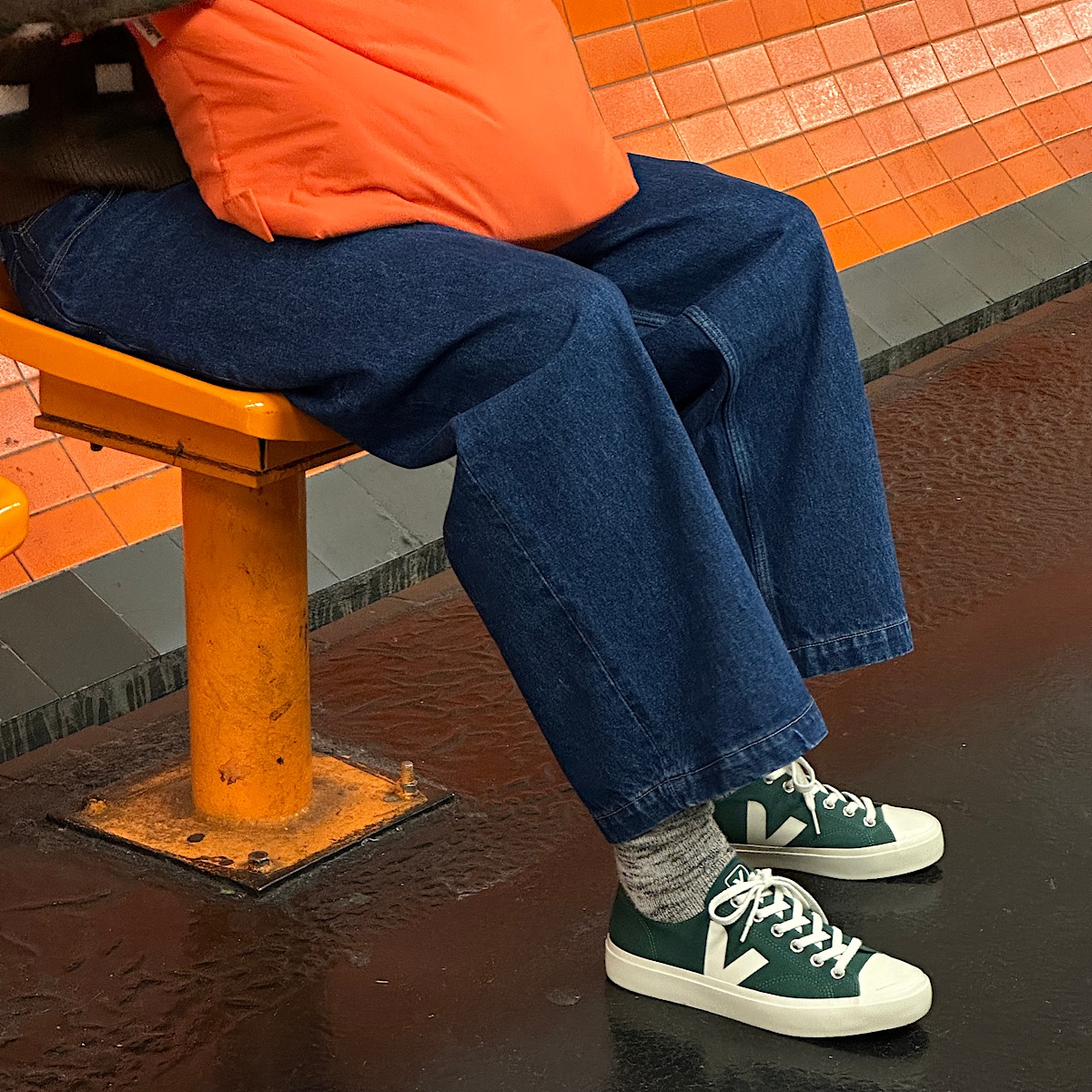 veja zapatillas wata-ii-low algodón-orgánico verde PL0102836
