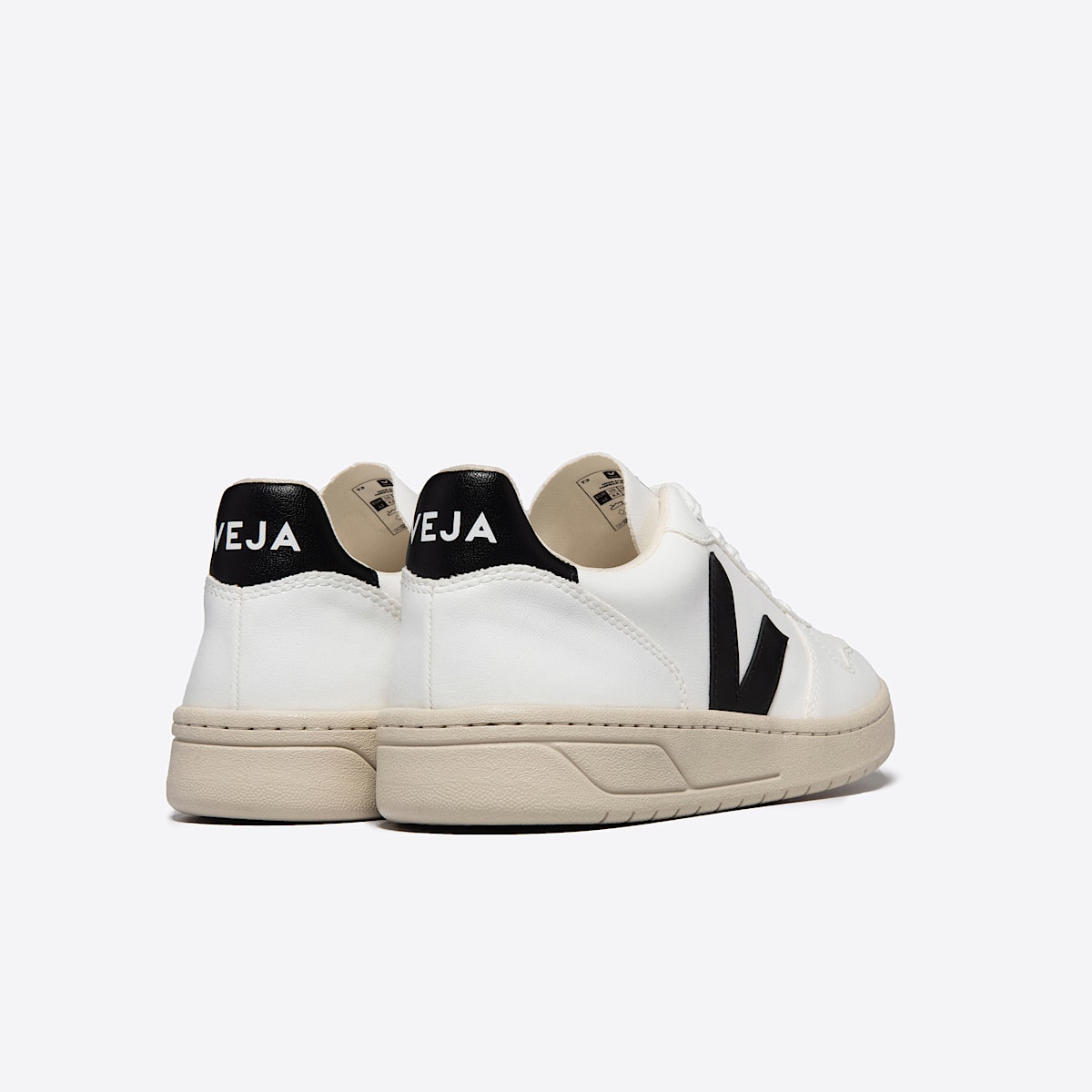 veja sneakers v-10 vegan white VX0702901 Back view