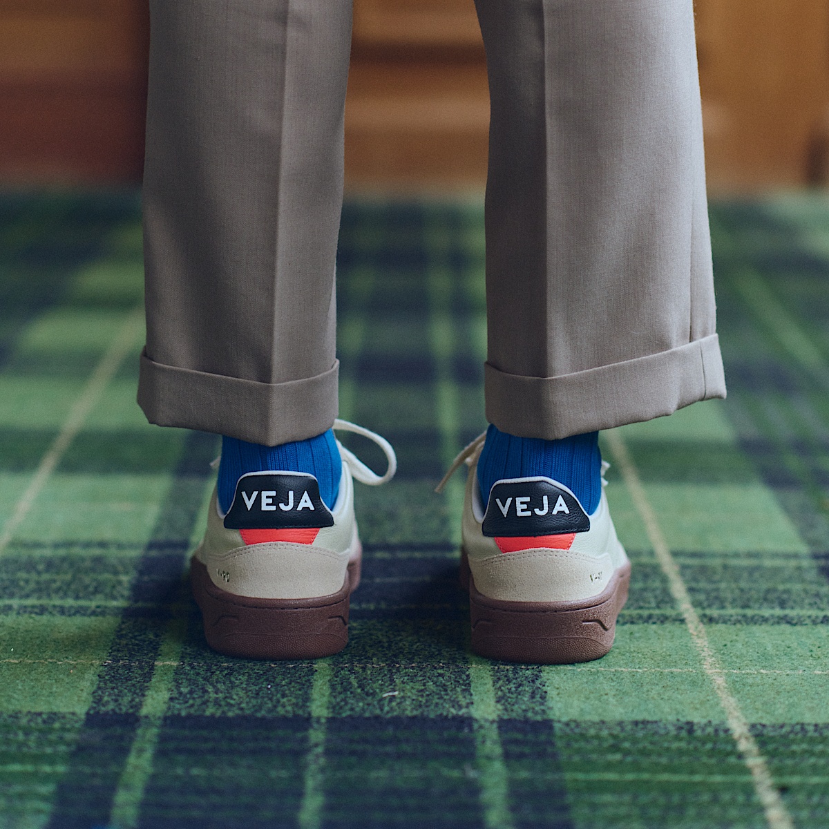 veja sneakers v-90-zz pelle beige VZ2020751