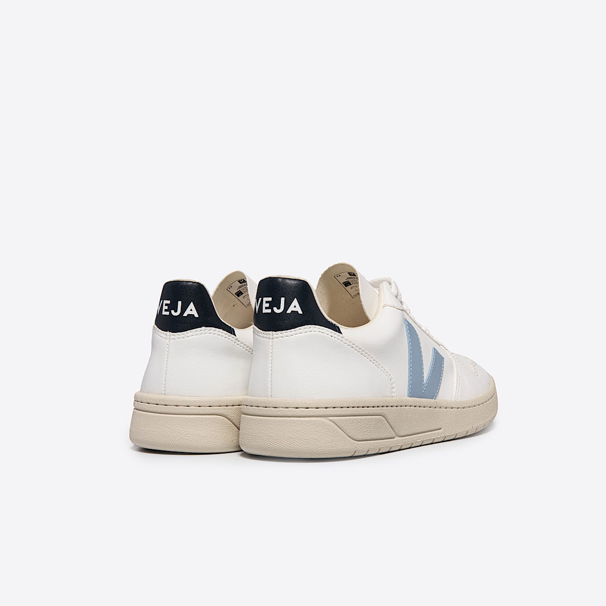 veja sneakers v-10 vegan white VX0703111 Back view
