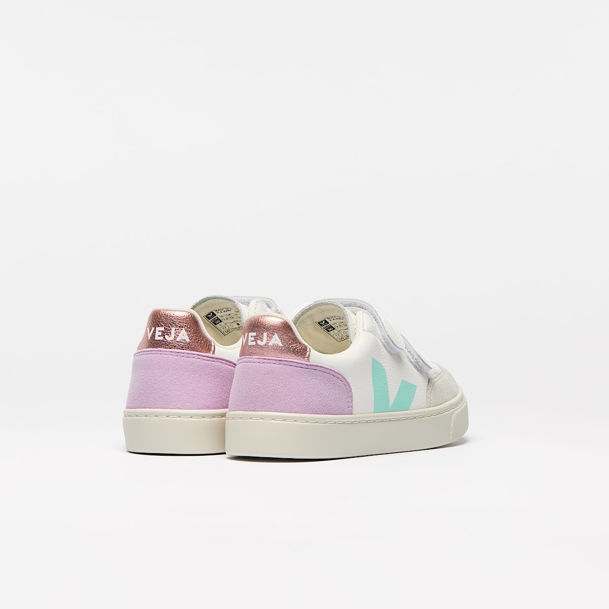 veja sneakers small-v-12 leather white XV0503793 Back view
