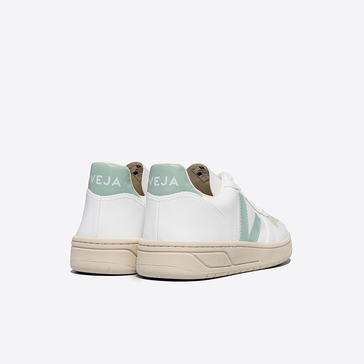 veja sneakers v-10 vegan white VX0703062 Back view