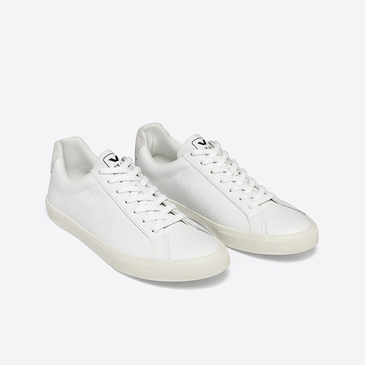 veja zapatillas esplar cuero blanco EA0200001 Top view