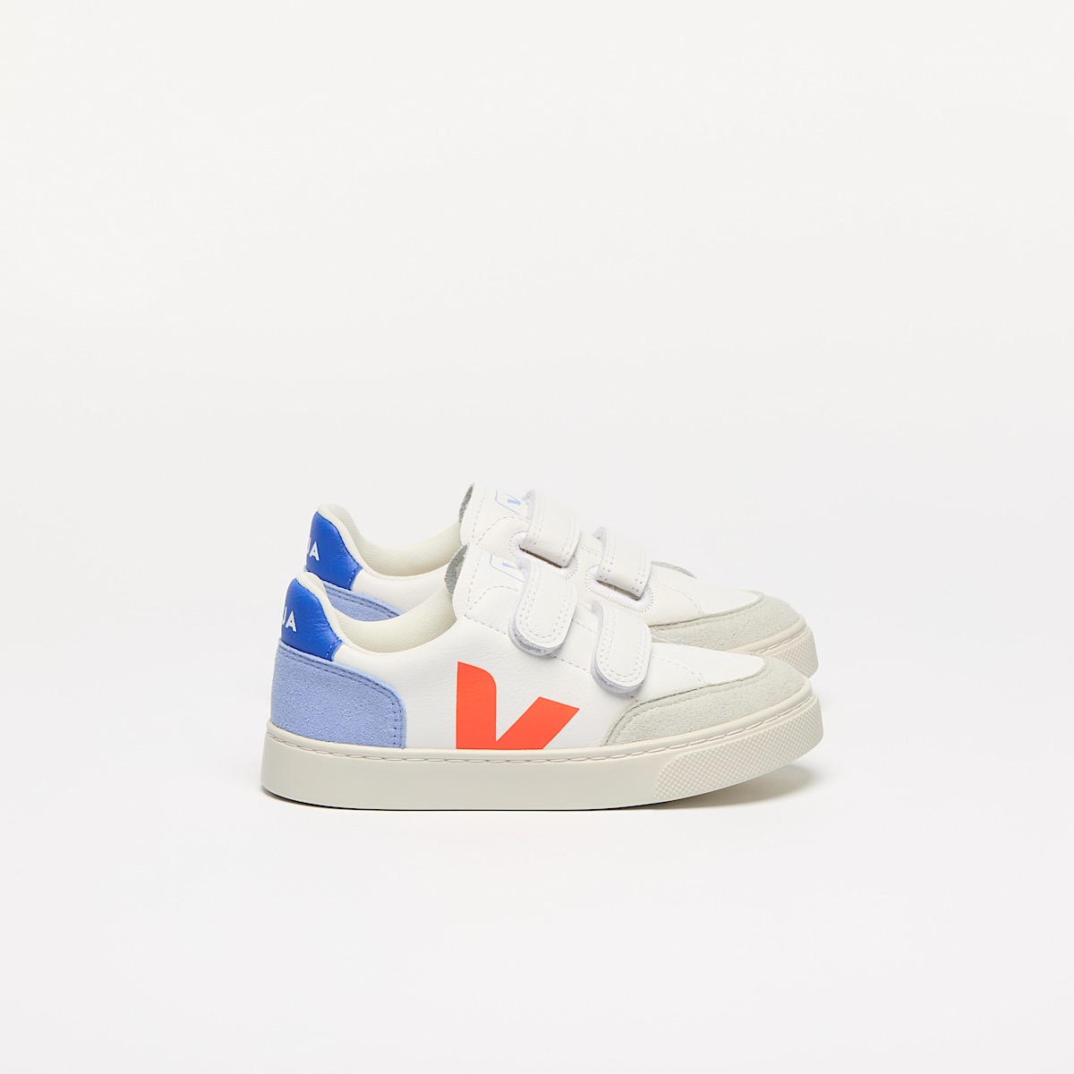 veja baskets small-v-12 cuir multicolore XV0520978 Lateral view