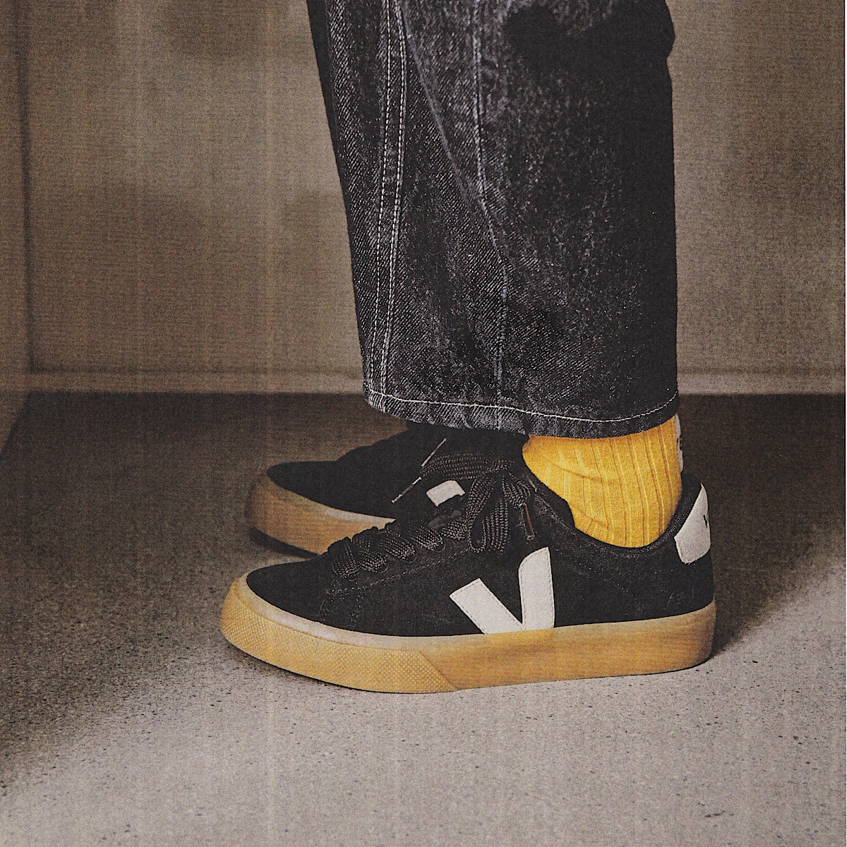 CAMPO BOLD SUEDE BLACK PIERRE | VEJA
