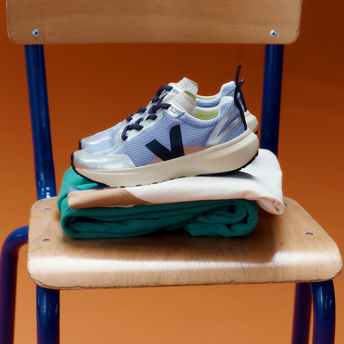 veja baskets small-canary-light recyclé bleu YL1821021