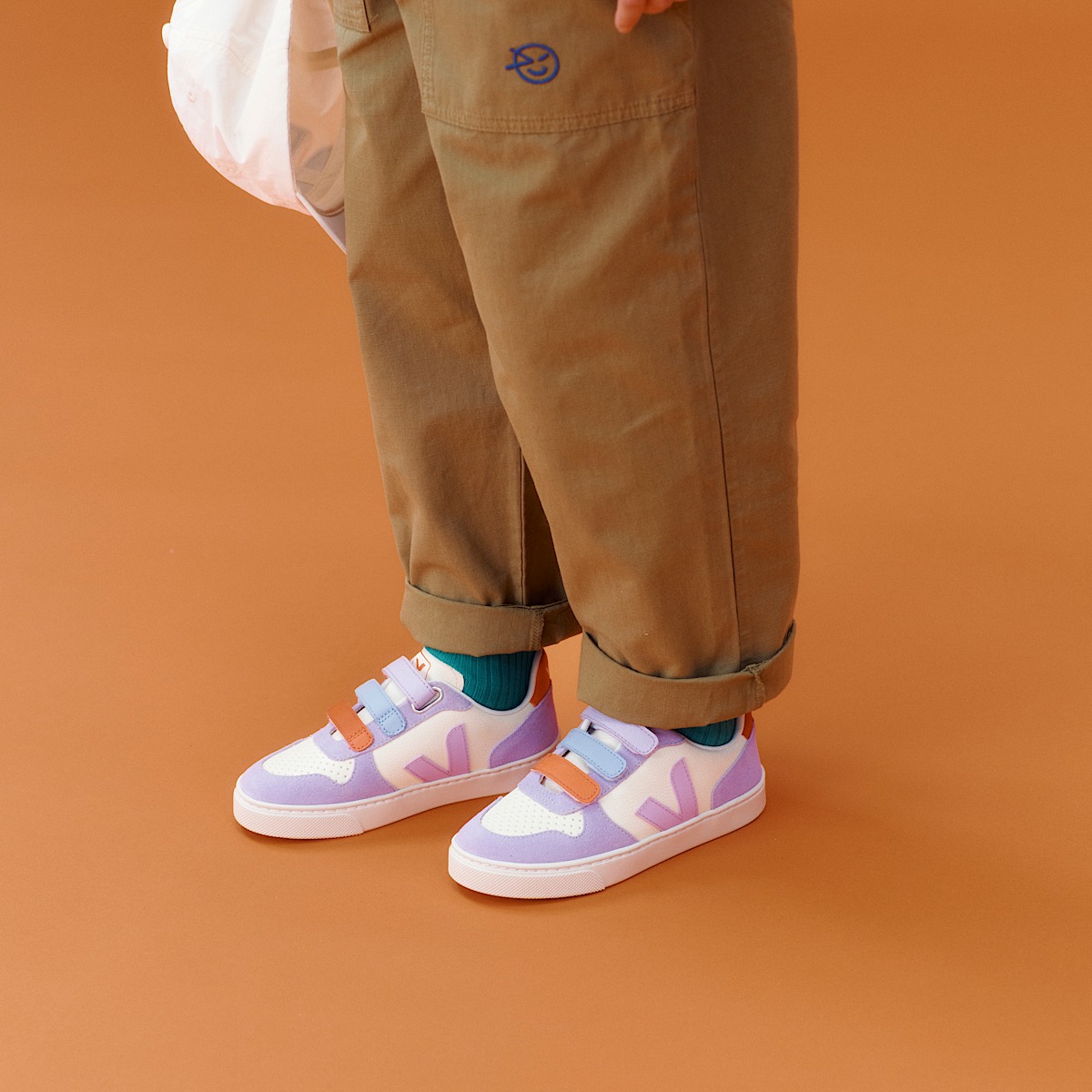 veja baskets small-v-10 cuir violet CV0520614