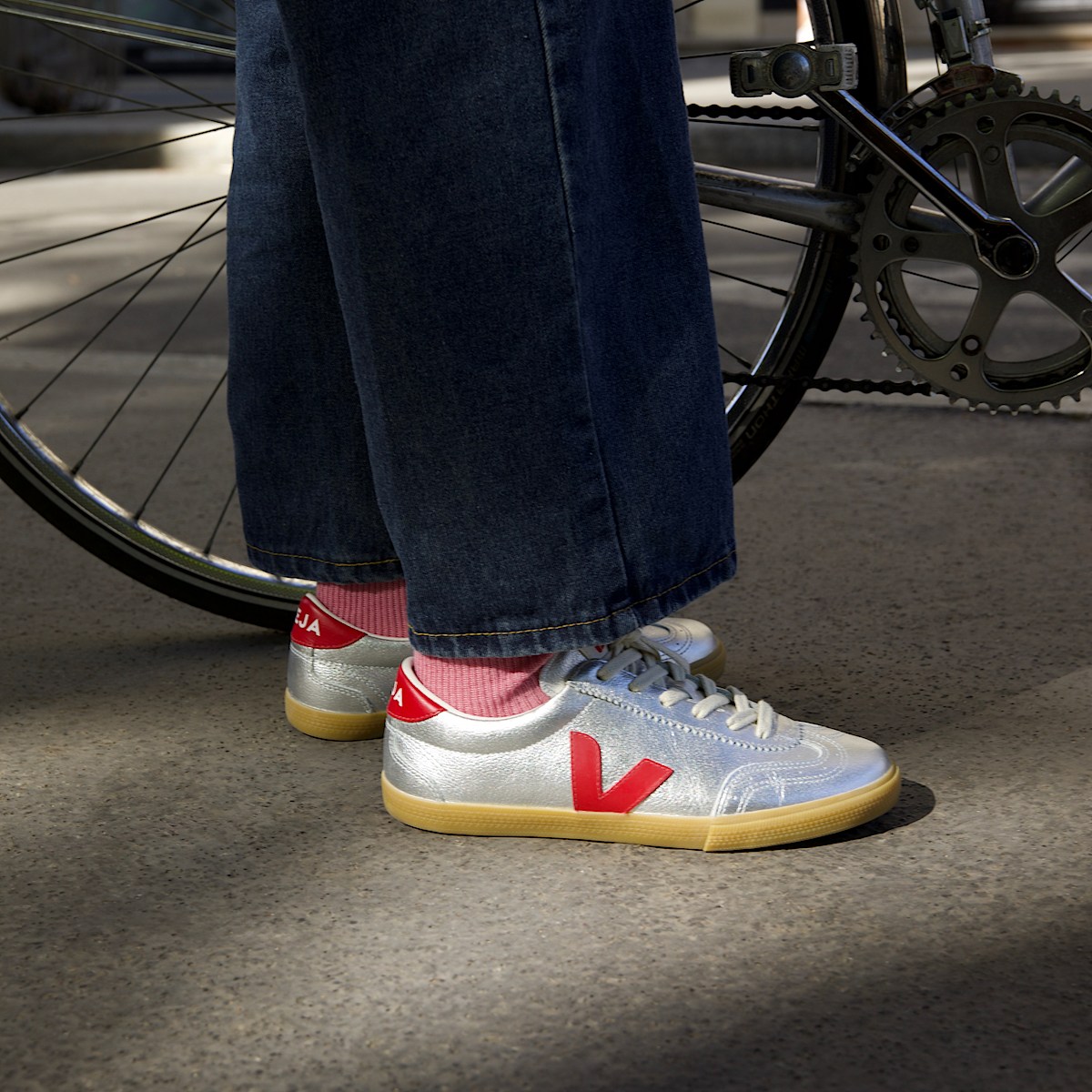 veja volley organic-leather silver VO2020881