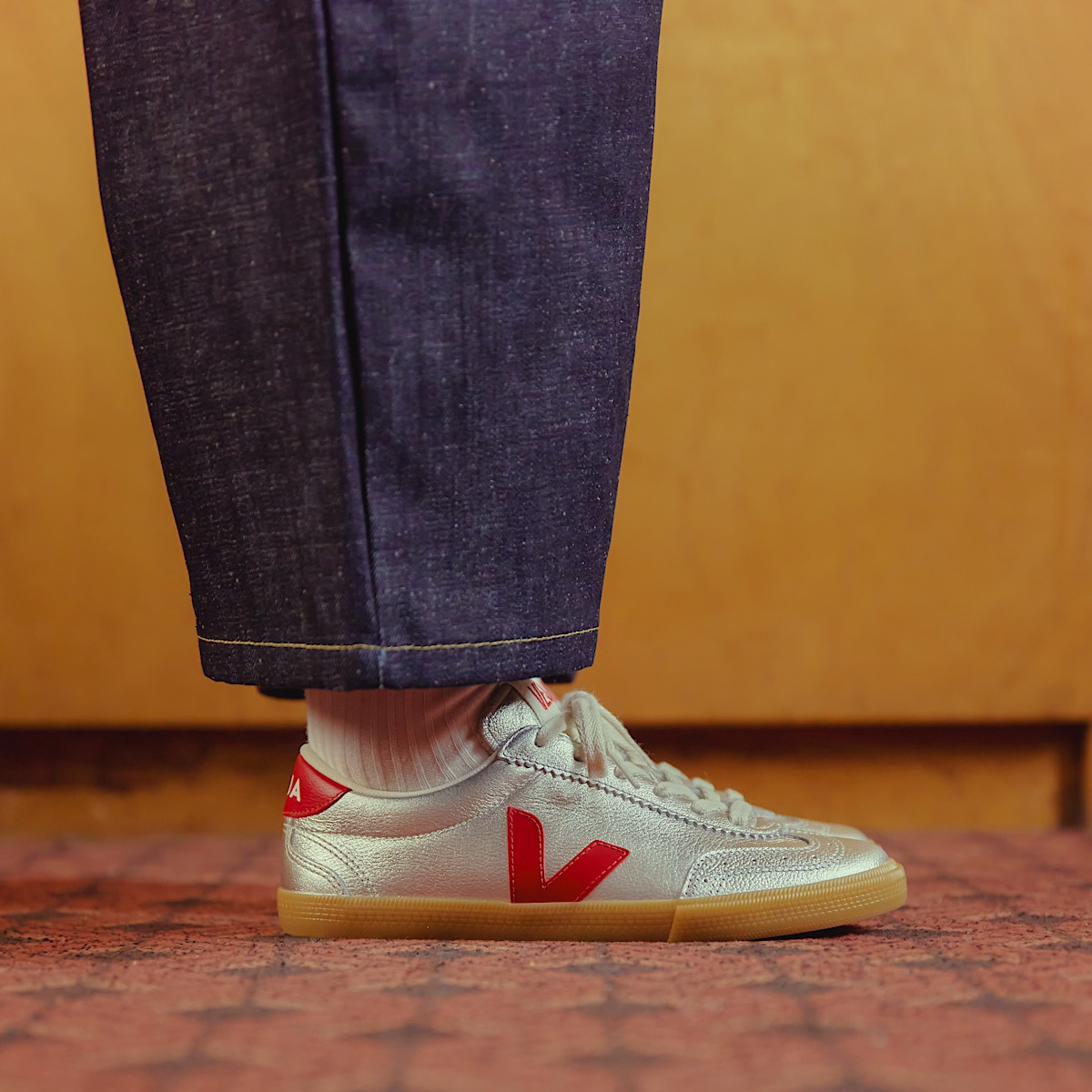 veja volley organic-leather silver VO2020881