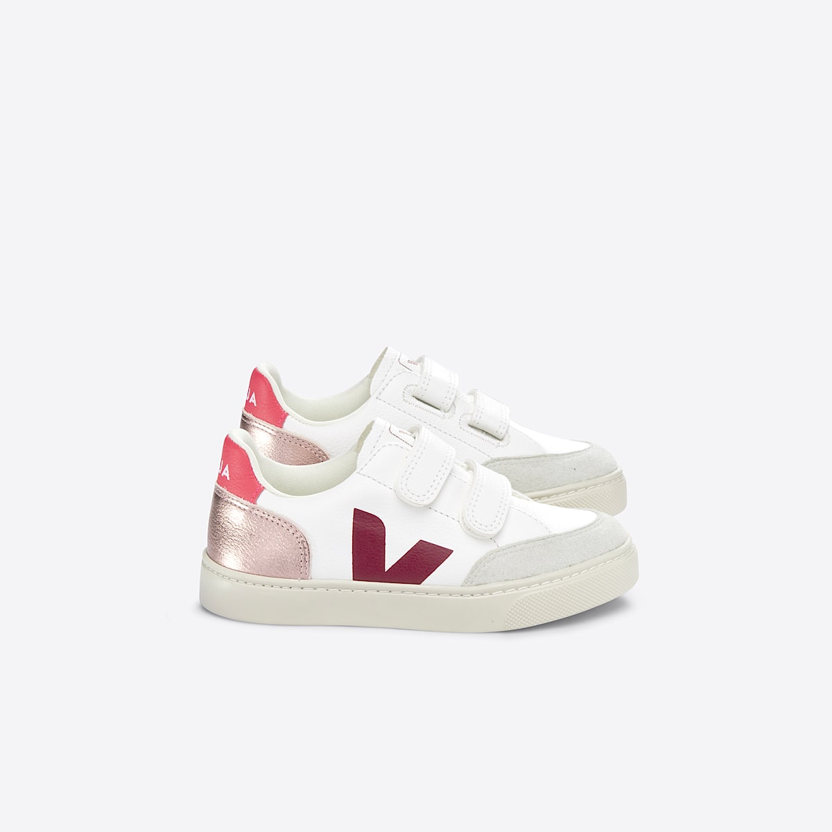 veja small-v-12 cuero blanco XV0503414C230