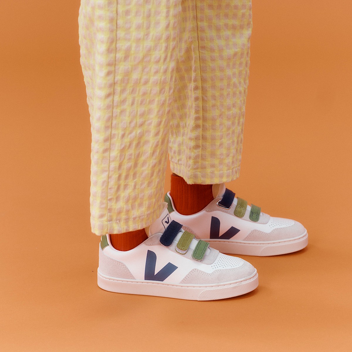 veja small-v-90 cuir-biologique multicolore SX2021010C360