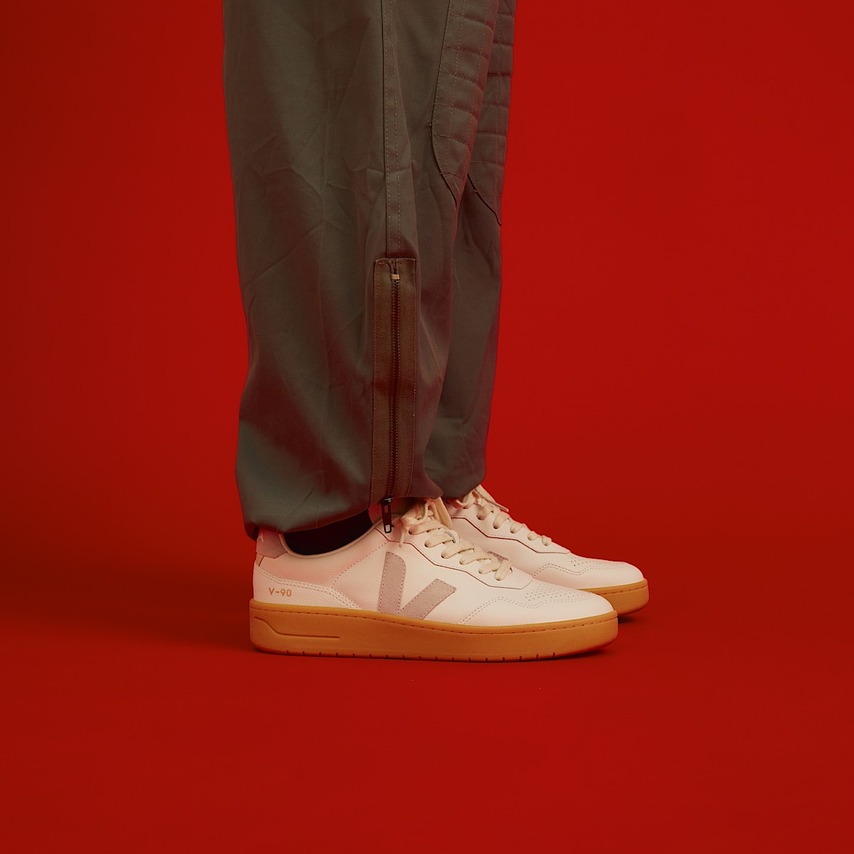 veja sneakers v-90 organic-cotton white VD2003893