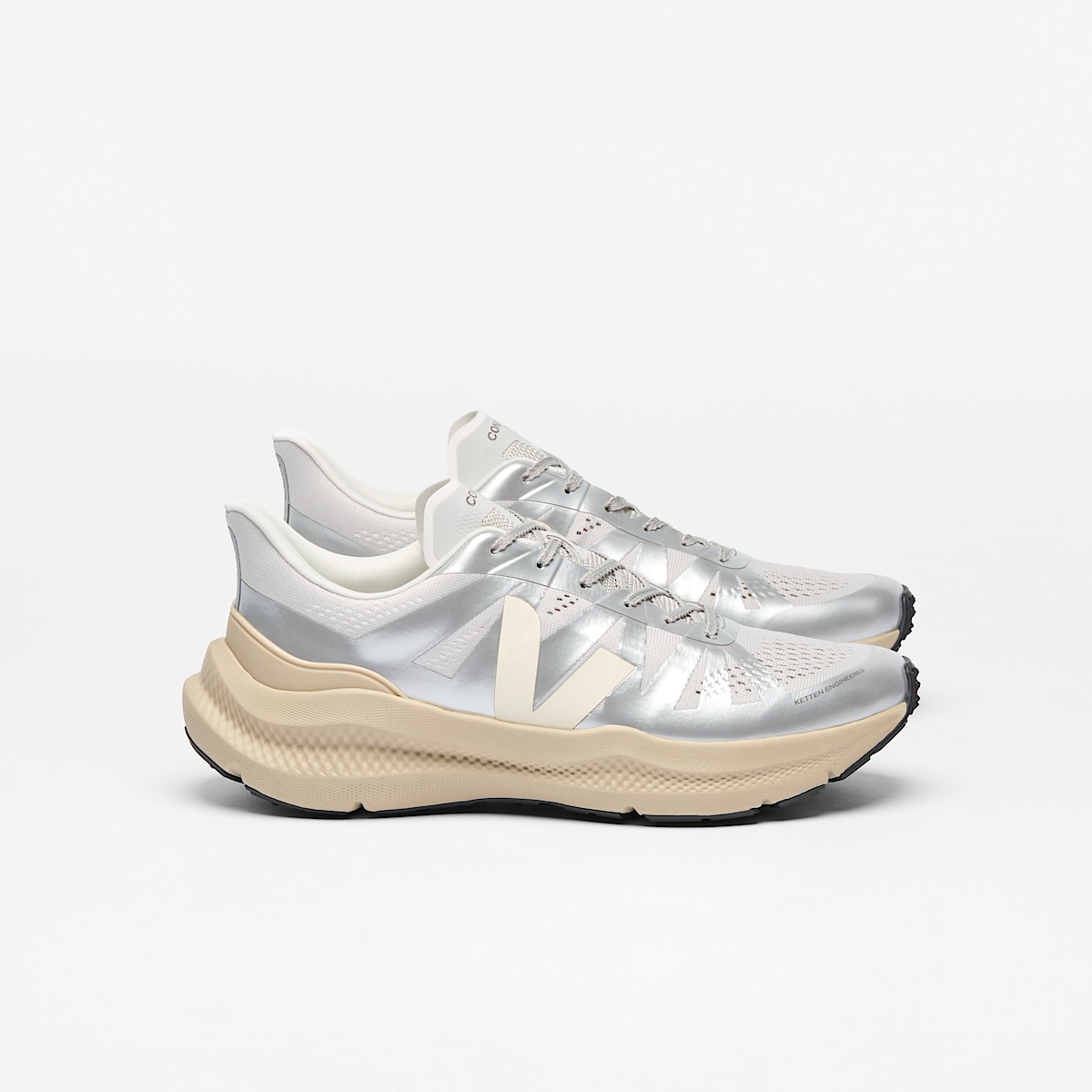 veja sneakers condor-3-advanced recycled silver CE2820951 Lateral view