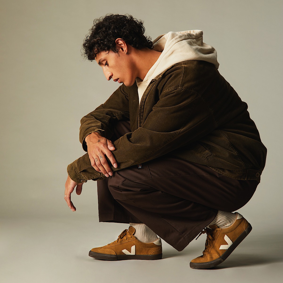 veja sneakers volley suede brown VO0303724