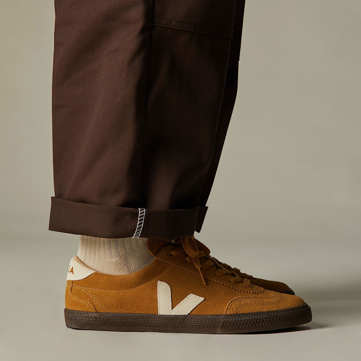 veja sneakers volley suede brown VO0303724