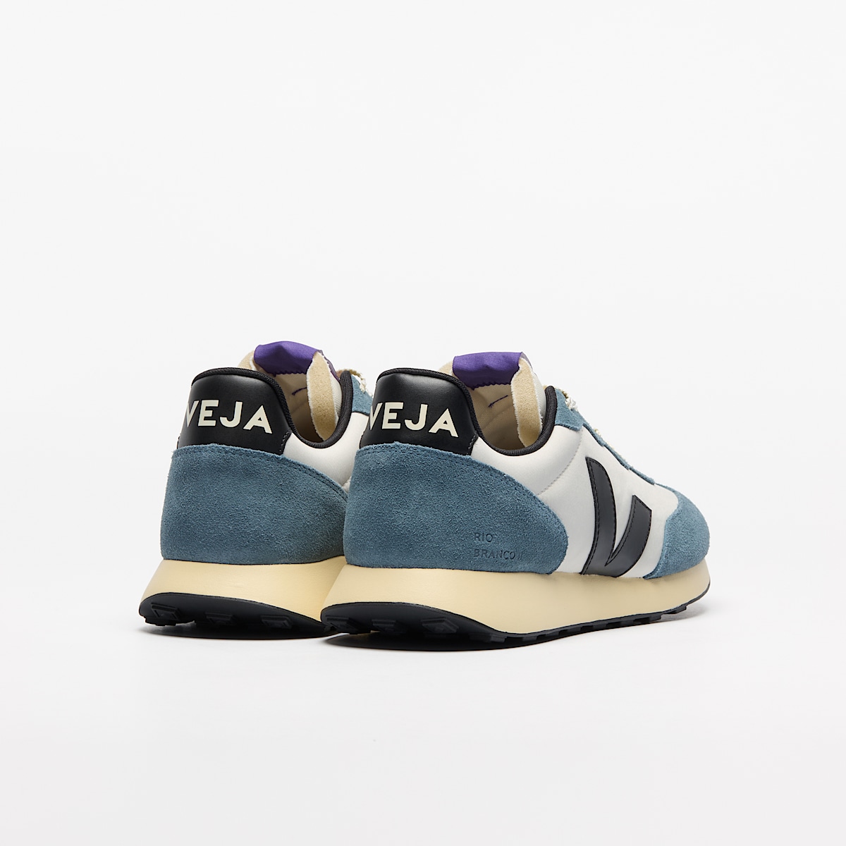 veja baskets rio-branco-ii recyclé bleu RO3420854 Back view