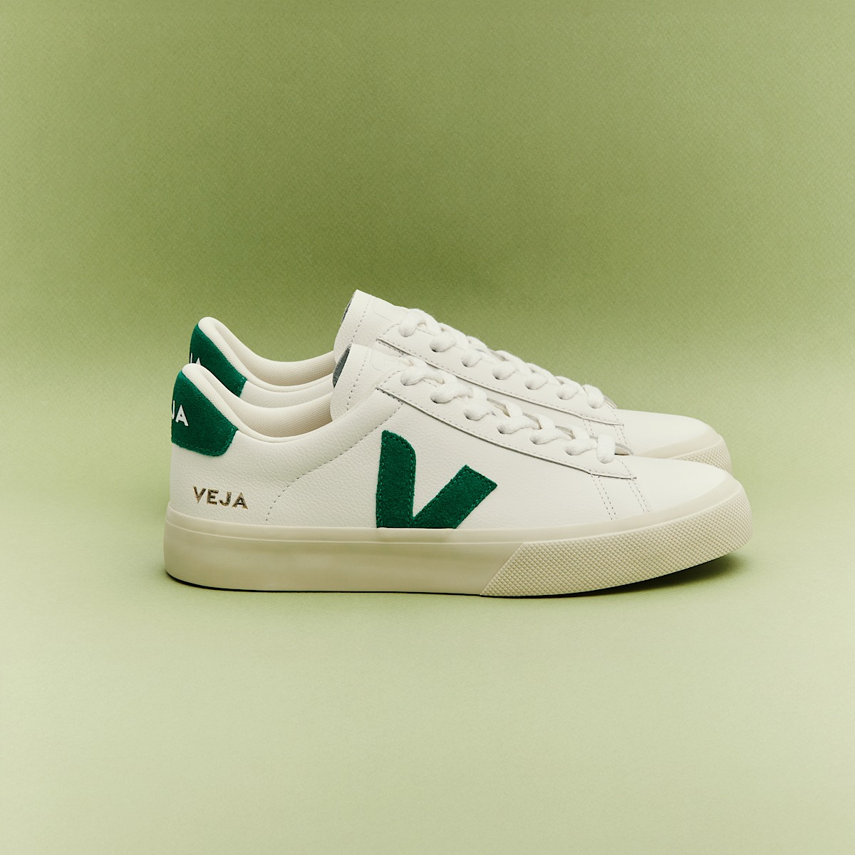 スニーカー VEJA Men Sneakers CP0503690EXTRA WHITE EMERAUDE White CAMPO LEATHER WHITE EMERAUDE | VEJA