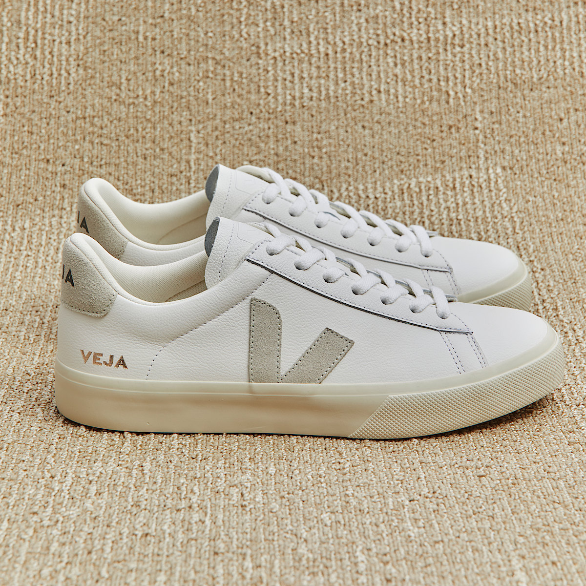 VEJA CAMPO ホワイトXゴールド スニーカー 38 VEJA スニーカー / “CAMPO” レディース メンズ : ZOZOTOWN Yahoo