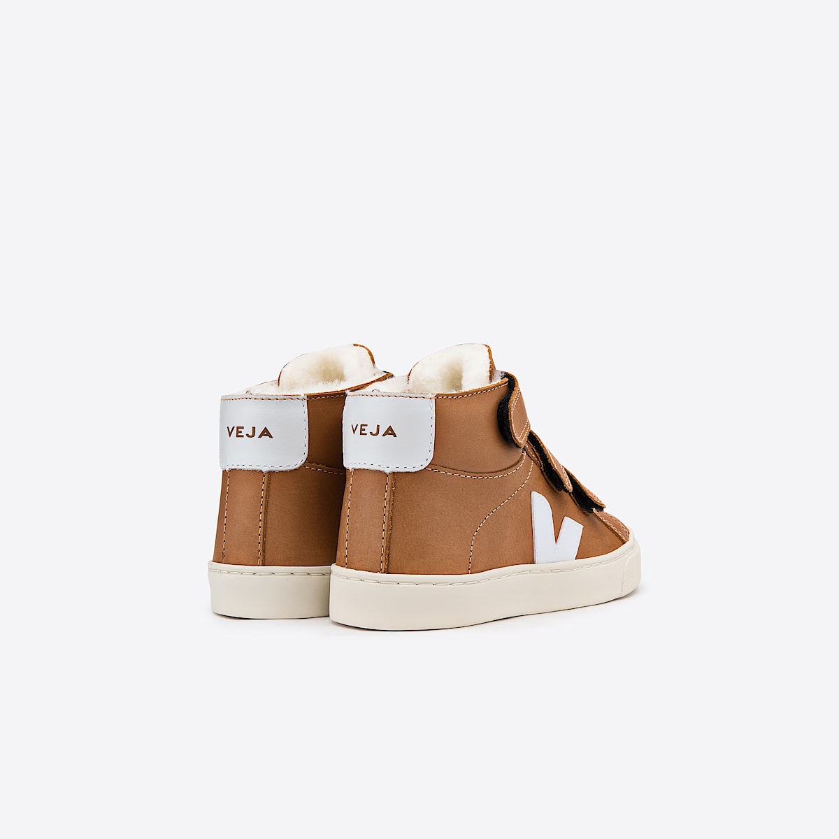 veja sneakers small-esplar-mid-fur fured braun MF0800333 Back view