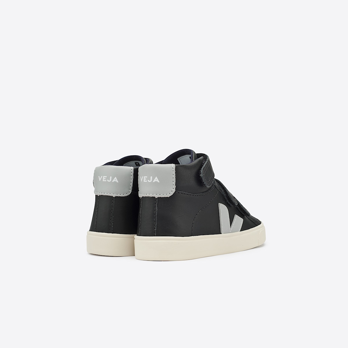 veja sneakers small-esplar-mid leather black MV0201005 Back view