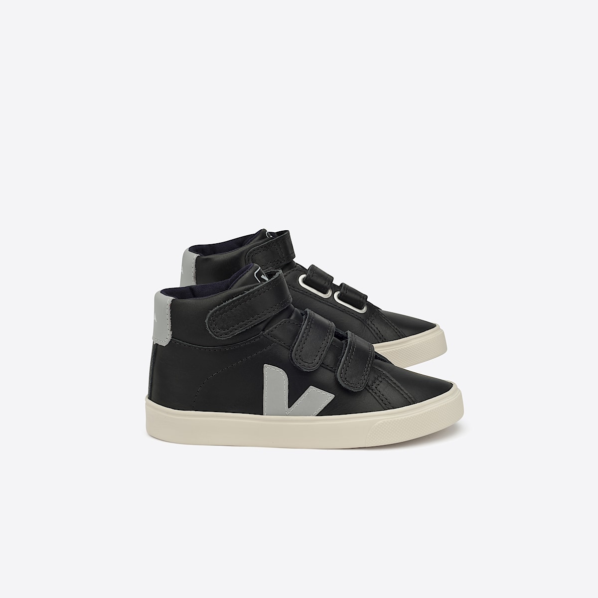 veja sneakers small-esplar-mid leather black MV0201005 Lateral view