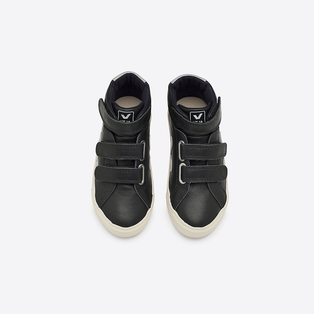 veja sneakers small-esplar-mid leather black MV0201005 Top view