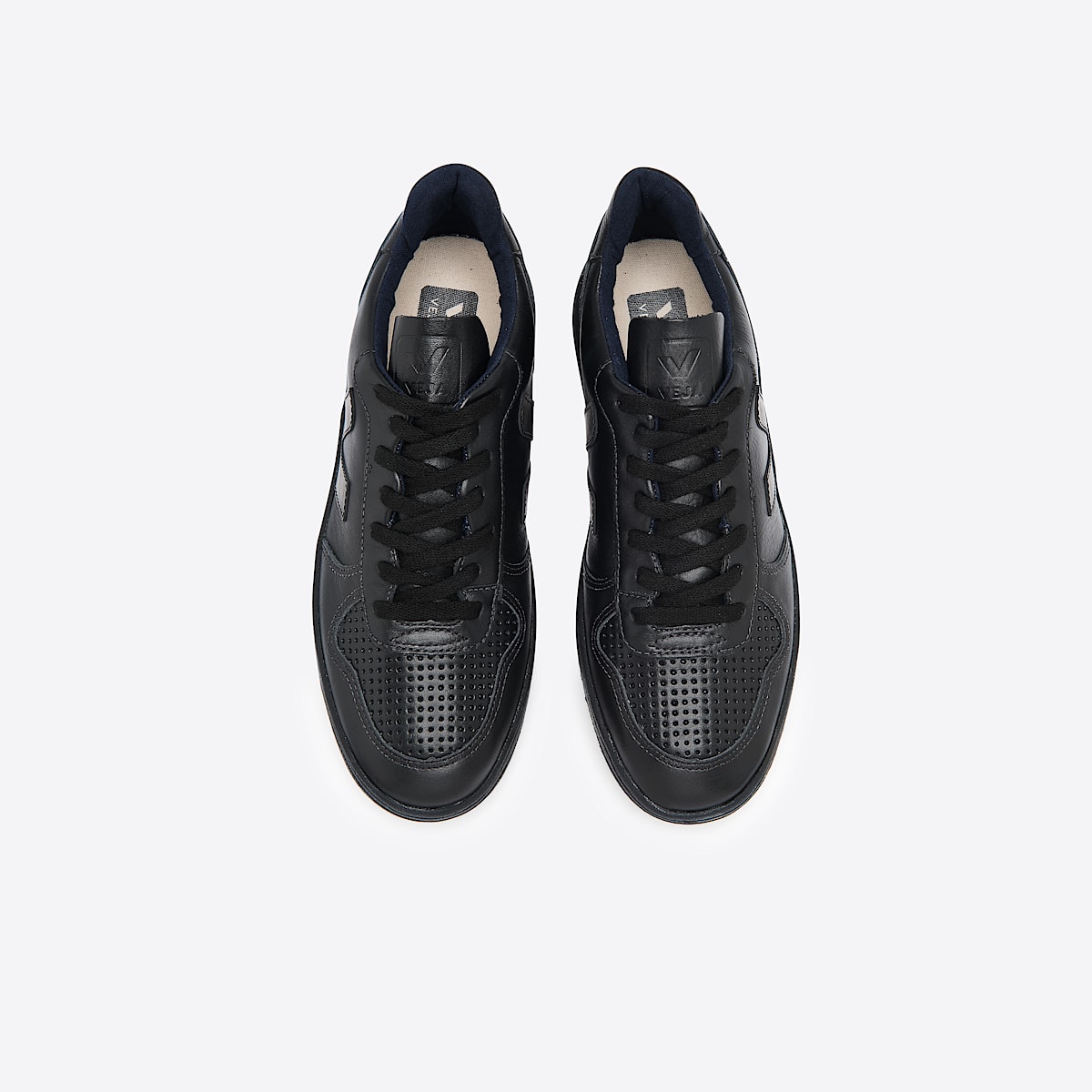 veja sneakers v-10 cuir noir VX0200001 Top view