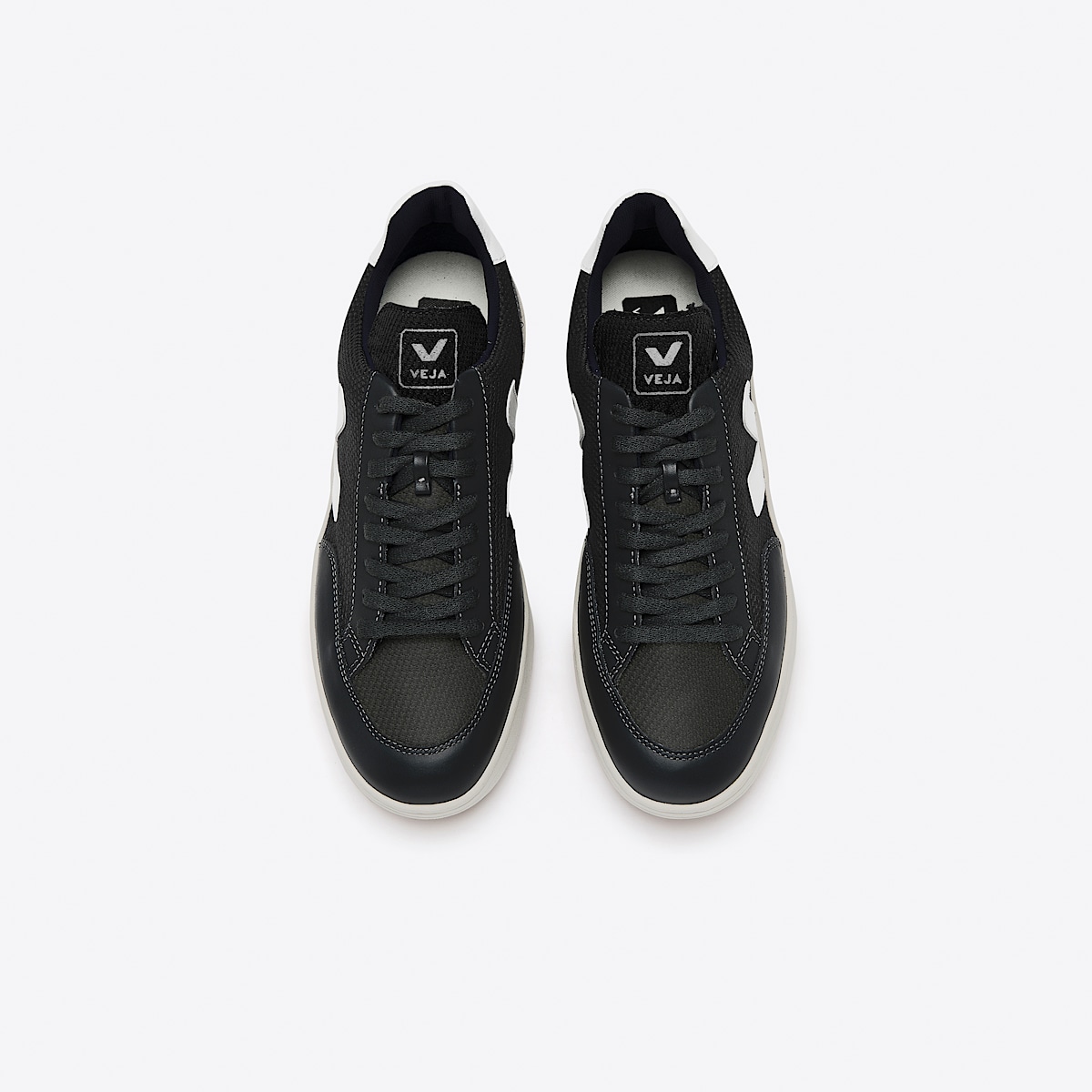 veja sneakers v-12 bio-baumwolle schwarz XD0101215 Top view