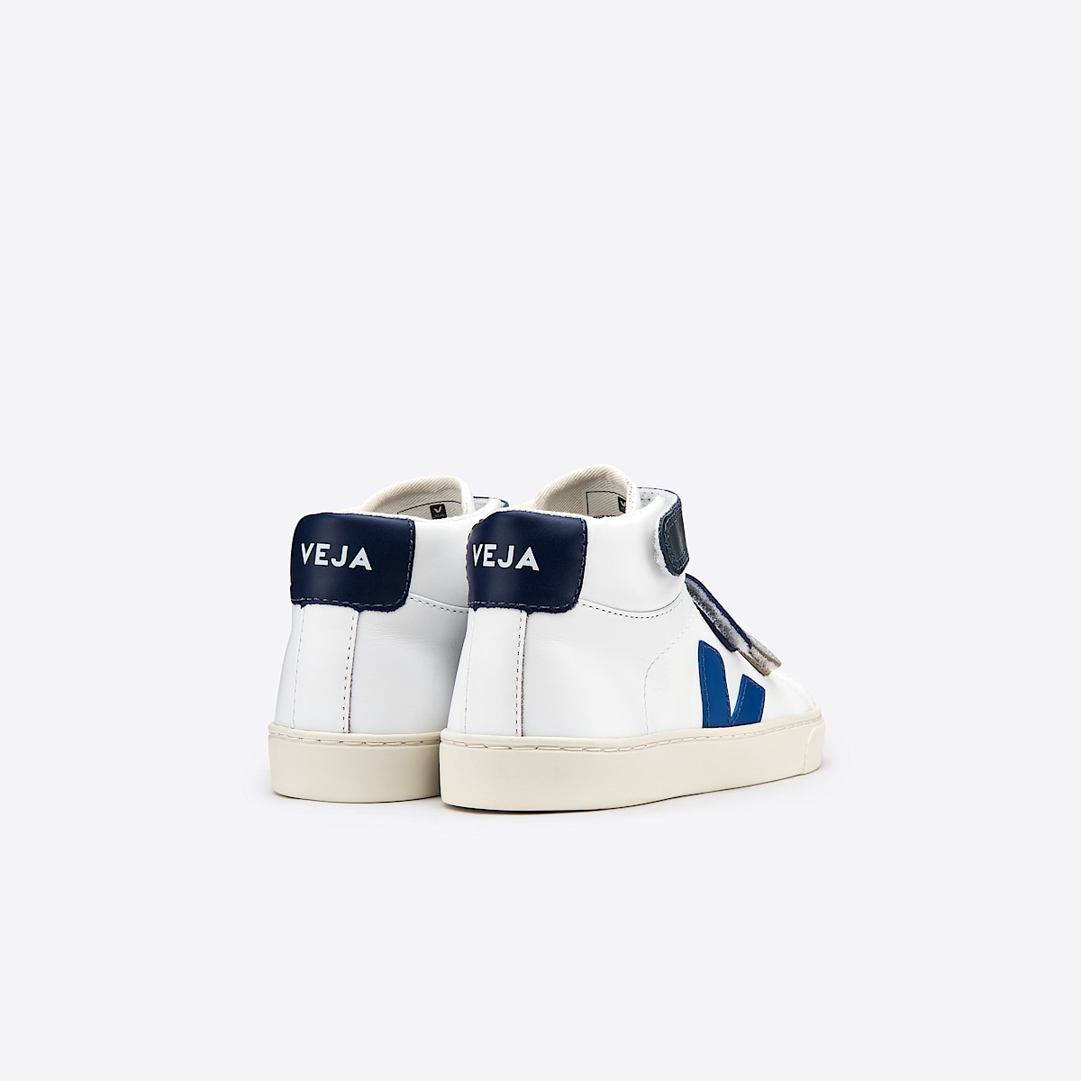 veja sneakers small-esplar-mid couro branco MV0201509 Back view