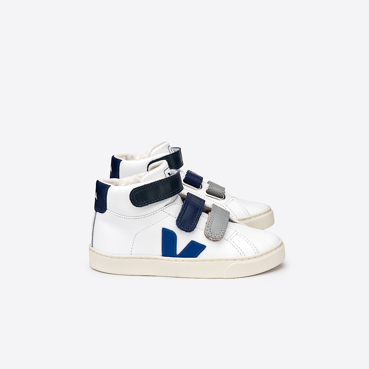 veja sneakers small-esplar-mid couro branco MV0201509 Lateral view