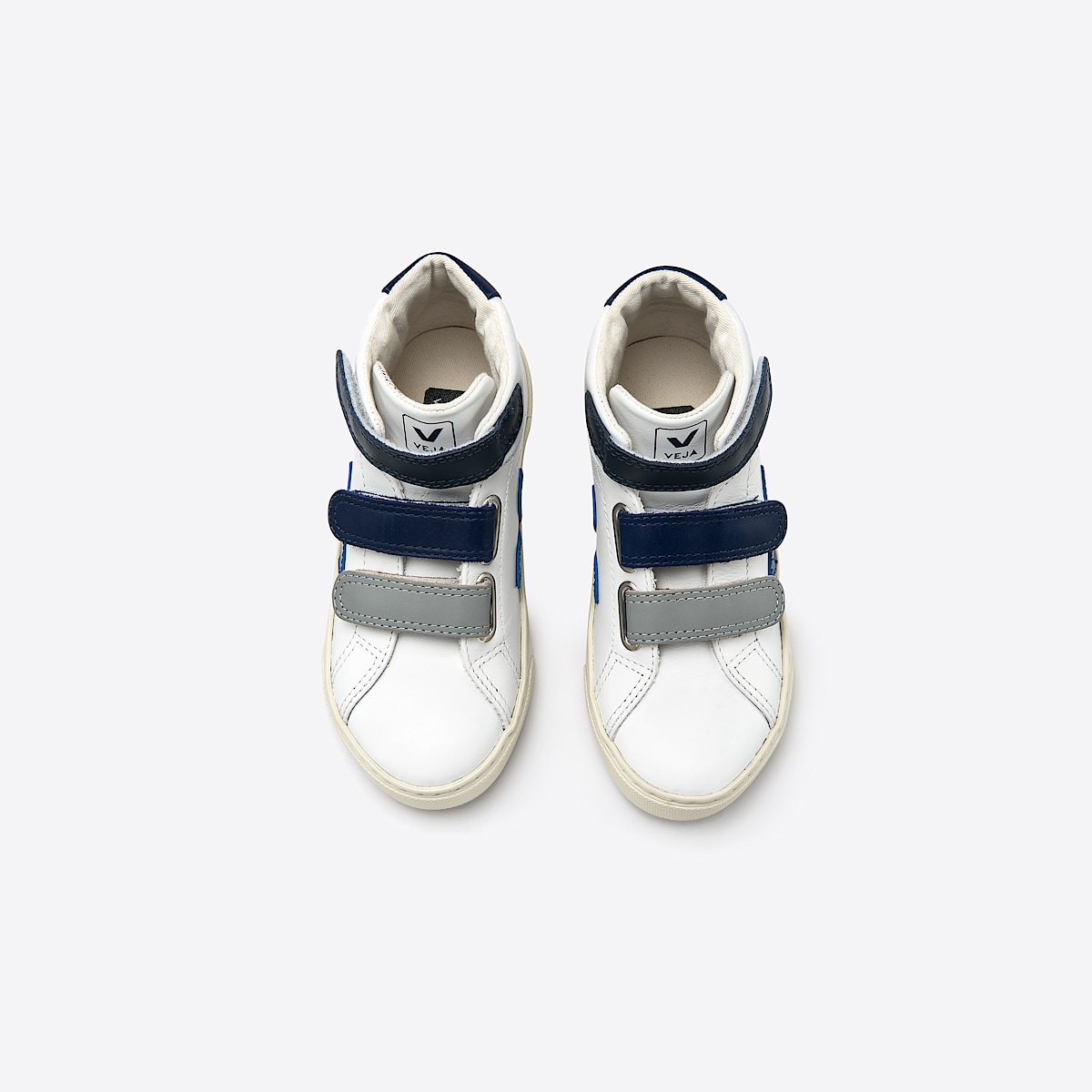 veja sneakers small-esplar-mid couro branco MV0201509 Top view