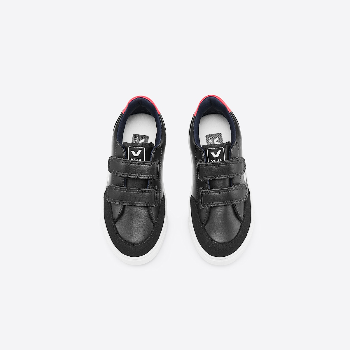 veja sneakers small-v-12 leather black XV0201597 Top view