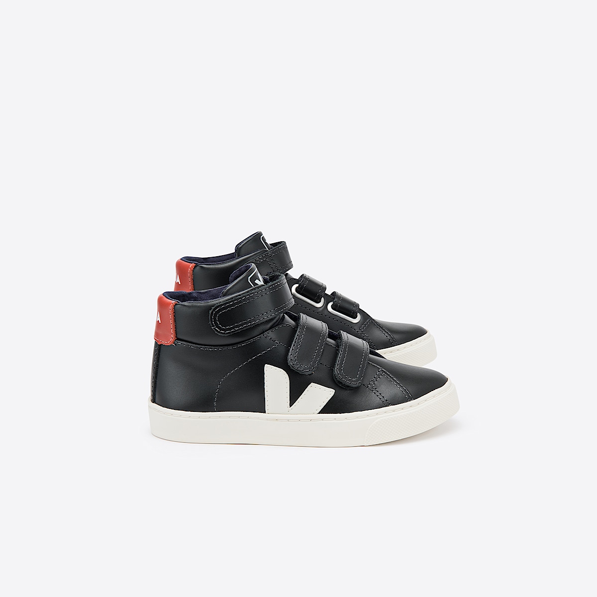 veja sneakers small-esplar-mid leather black MV0201703 Lateral view