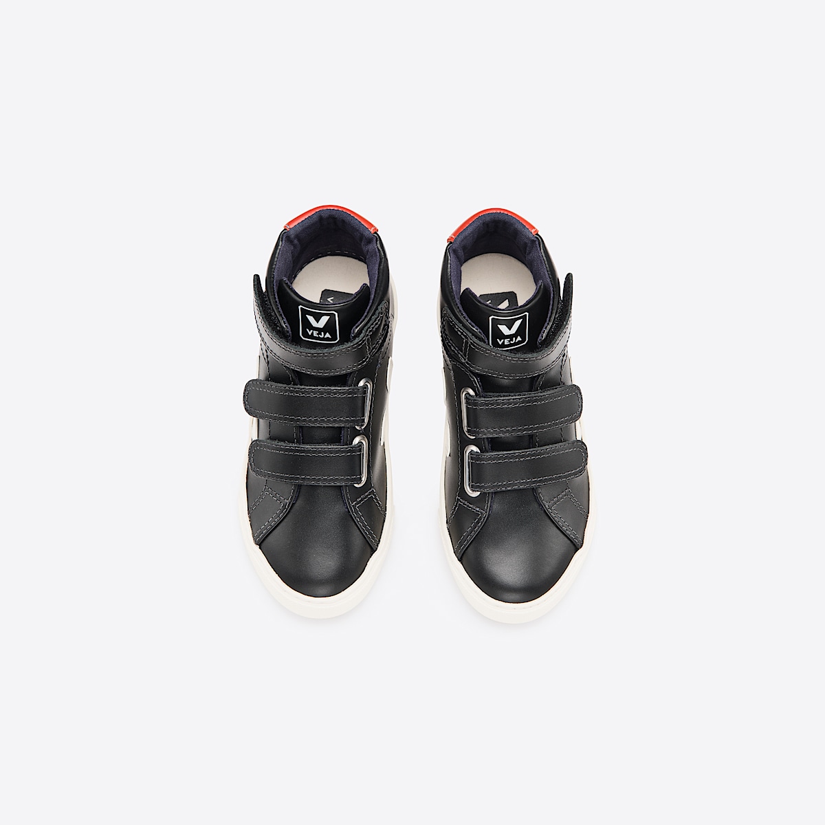 veja sneakers small-esplar-mid leather black MV0201703 Top view