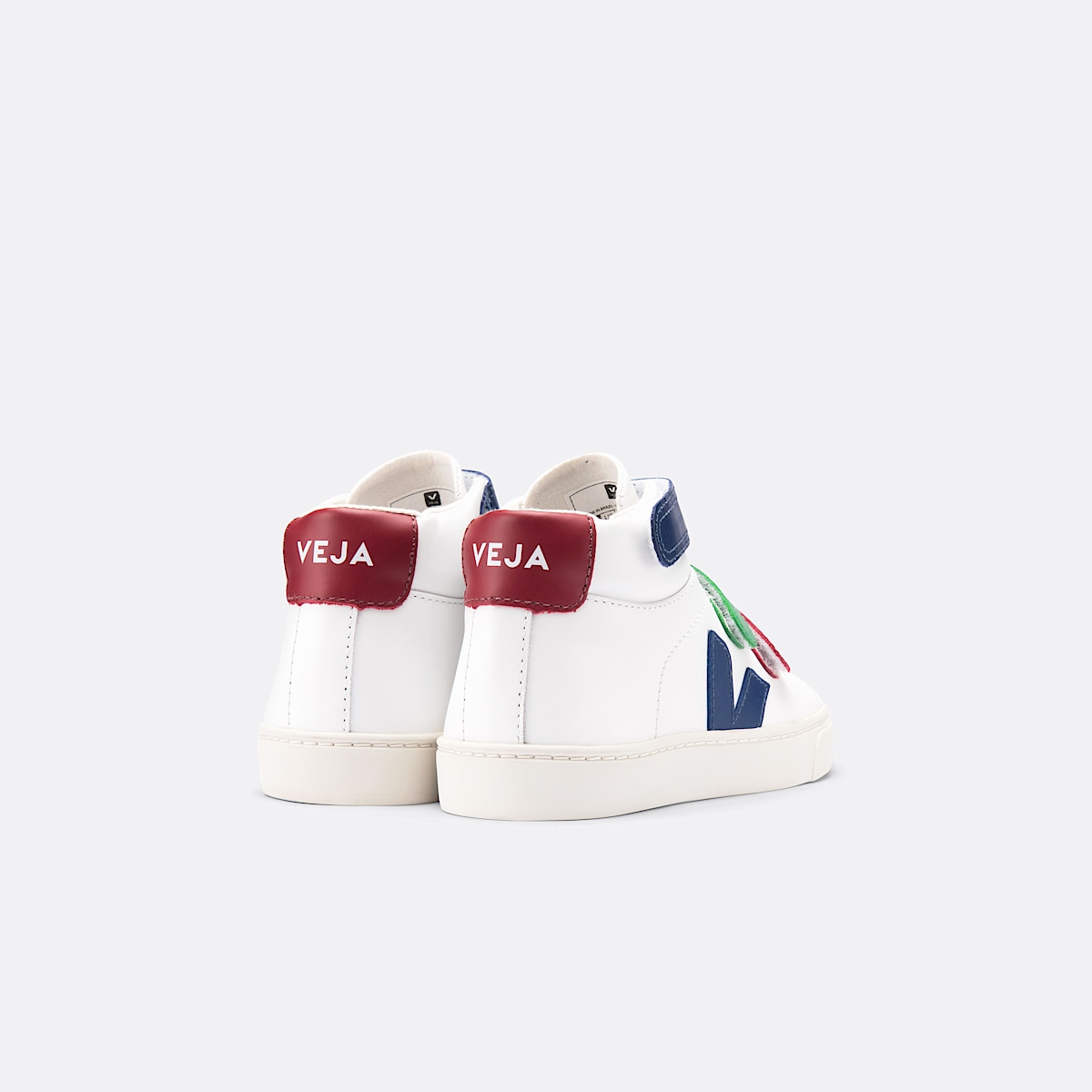 veja sneakers small-esplar-mid 皮革 白色 MV0201992 Back view