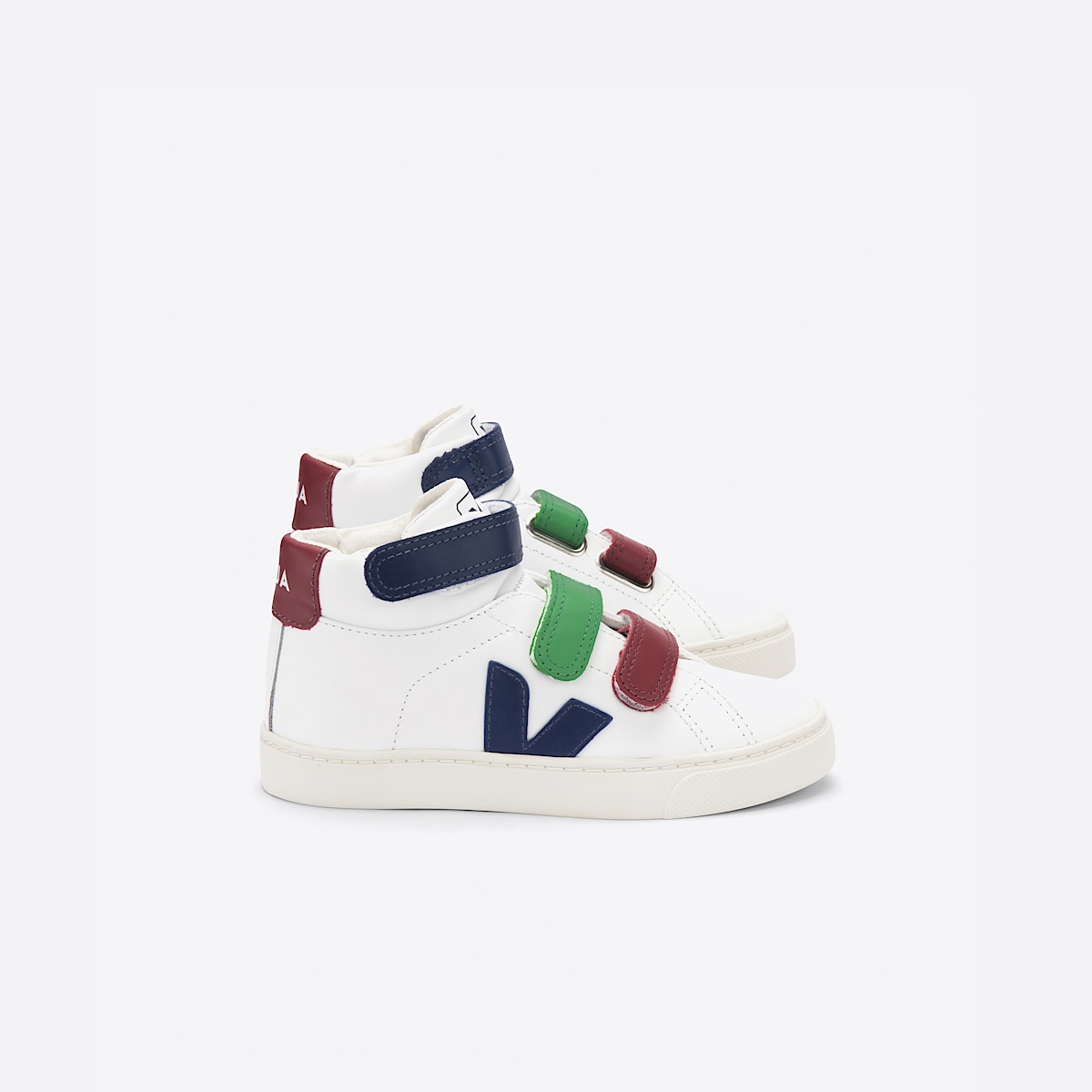 veja sneakers small-esplar-mid cuir blanc MV0201992 Lateral view