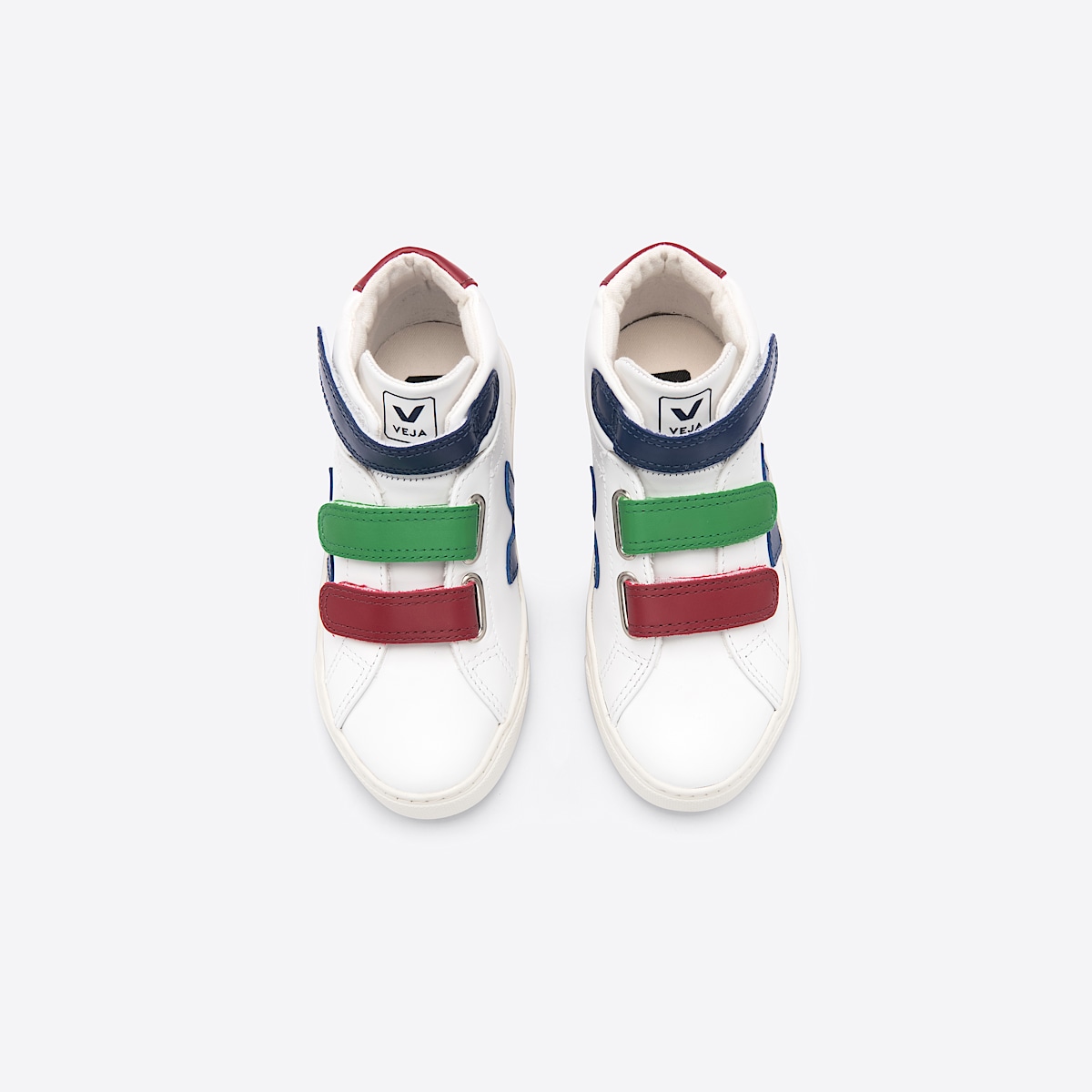 veja sneakers small-esplar-mid 皮革 白色 MV0201992 Top view