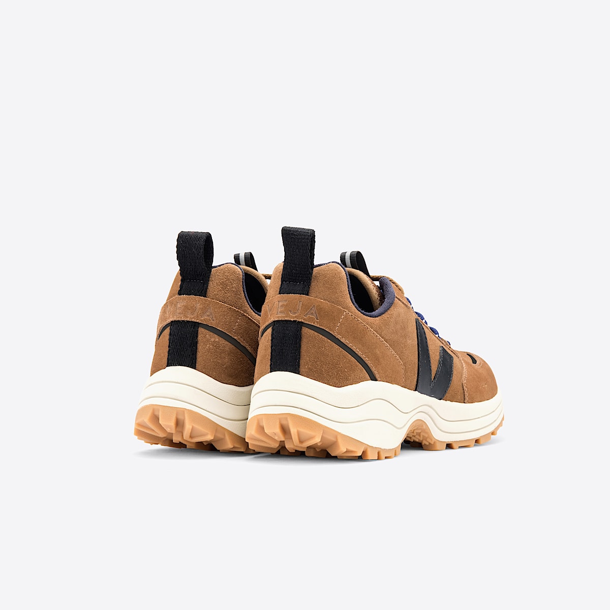 veja sneakers venturi pelle-scamosciata marrone VT0302327 Back view