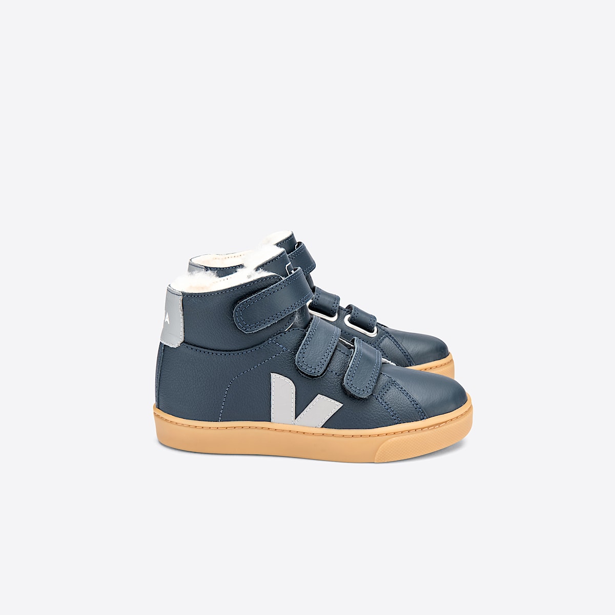 veja sneakers small-esplar-mid forro azul MV0602398 Lateral view