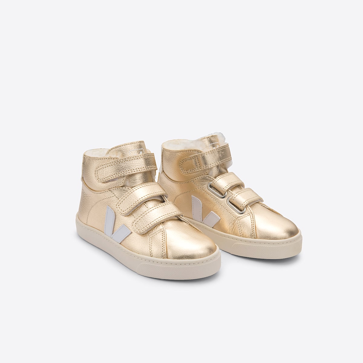 veja sneakers small-esplar-mid fured gold MV0602412 Top view