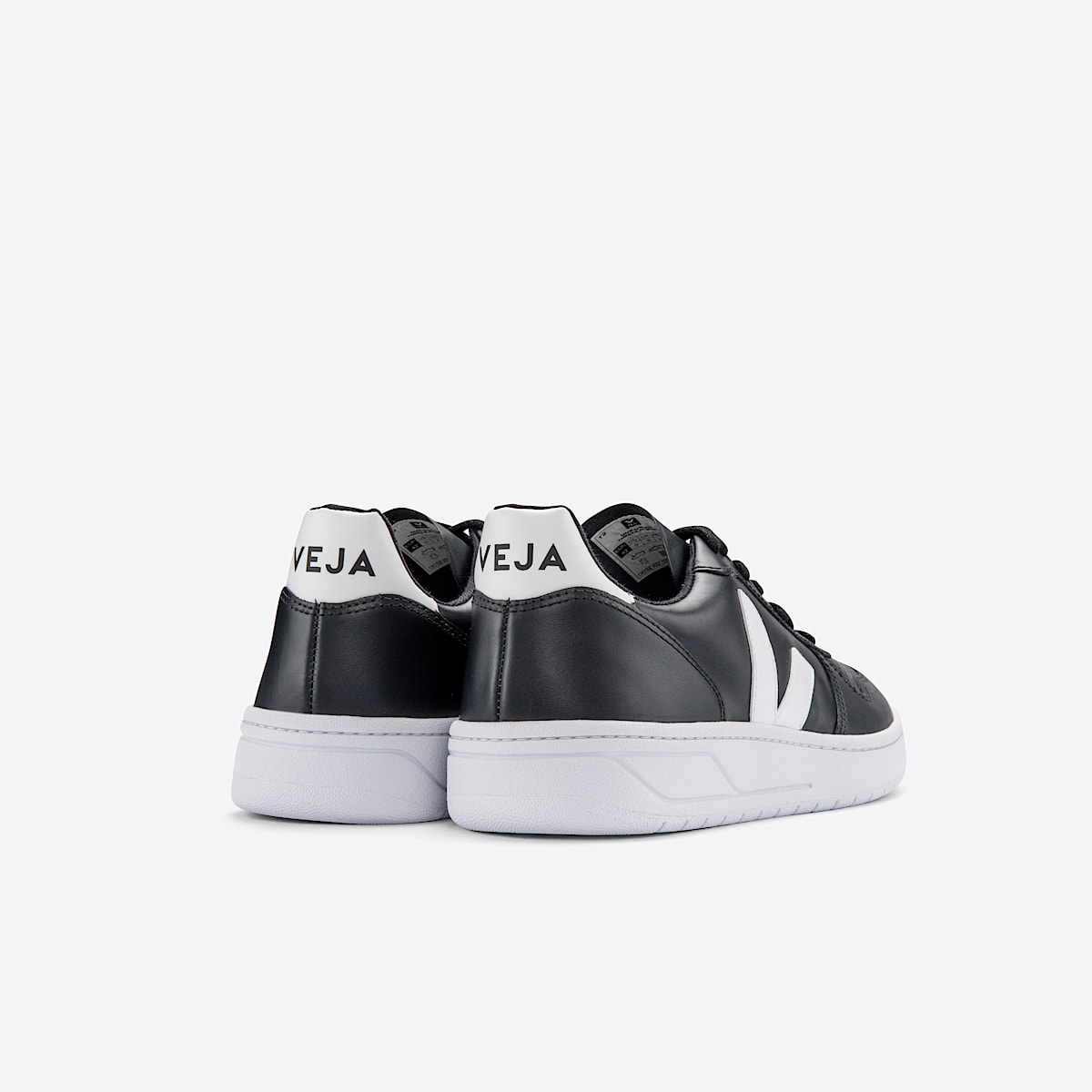 veja sneakers v-10 couro preto VX0202268 Back view