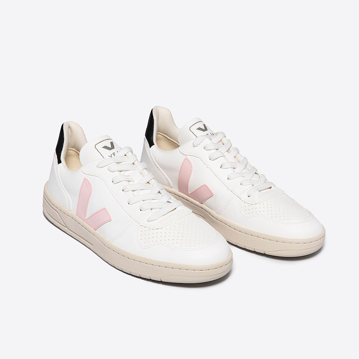 veja sneakers v-10 couro branco VX0702558 Top view