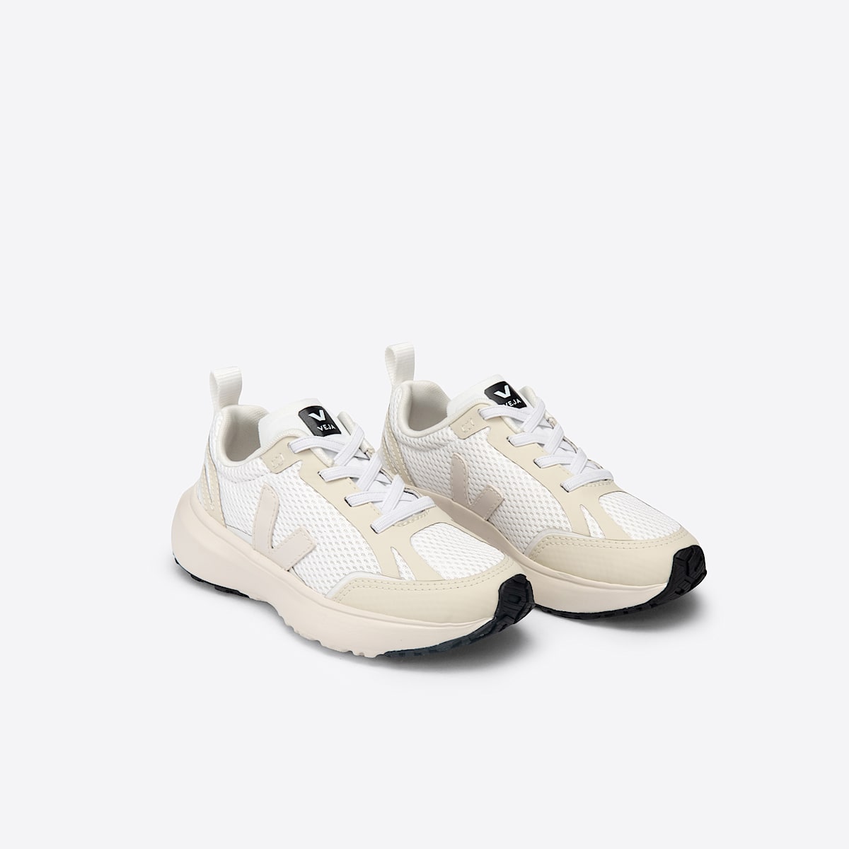 veja sneakers small-canary-el coton-biologique blanc YE0102500 Top view