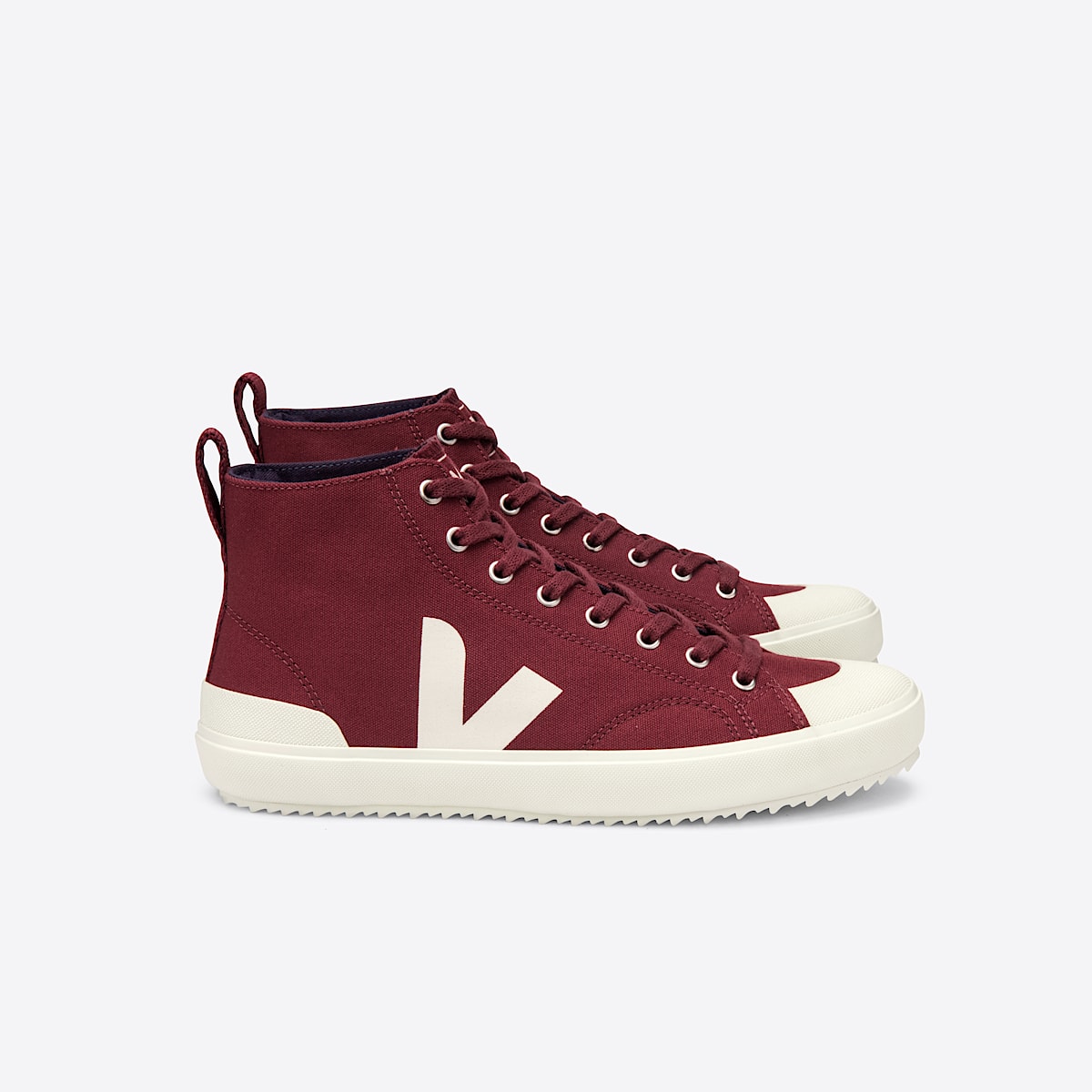 veja sneakers nova-ht organic-cotton red NT0102371 Lateral view