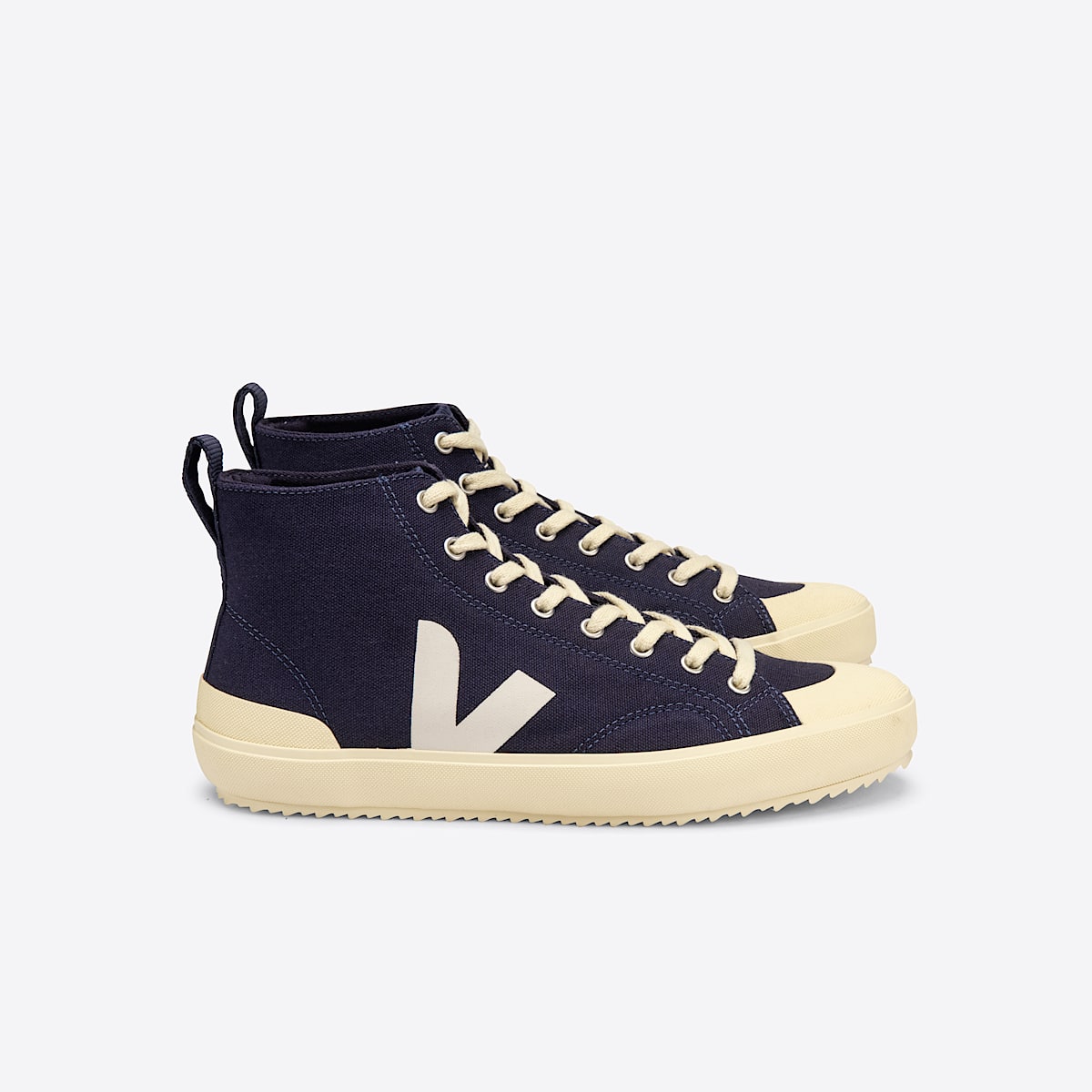 veja sneakers nova-ht coton-biologique bleu NT0102197 Lateral view