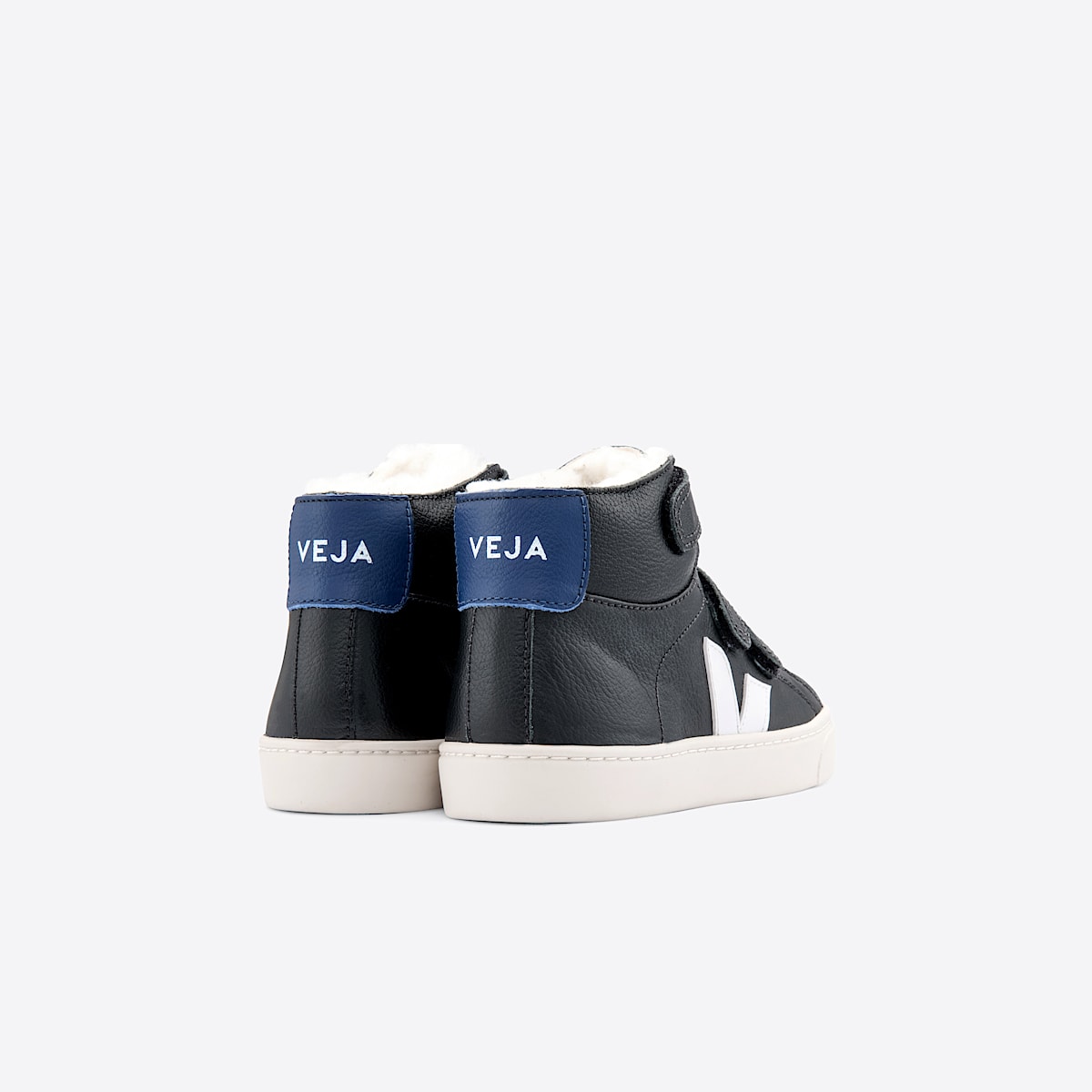 veja sneakers small-esplar-mid fourré noir MV0602035 Back view