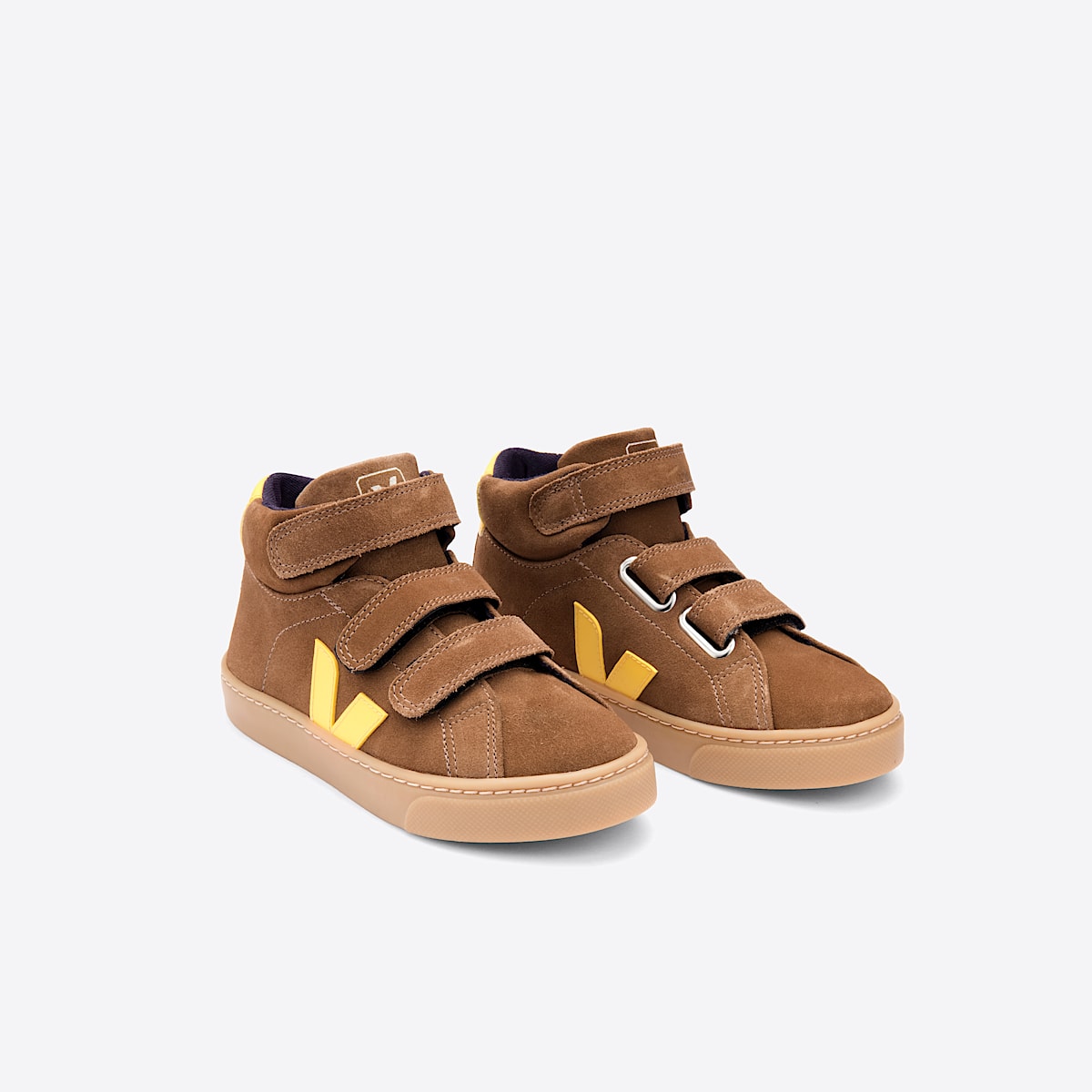 veja sneakers small-esplar-mid suede brown MV0302376 Top view