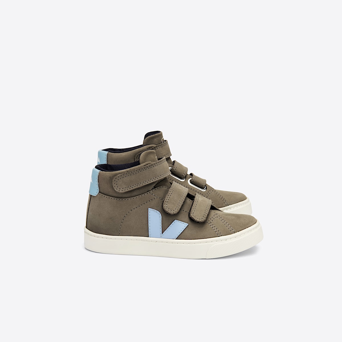 veja sneakers small-esplar-mid nubuck grey MV1302697 Lateral view